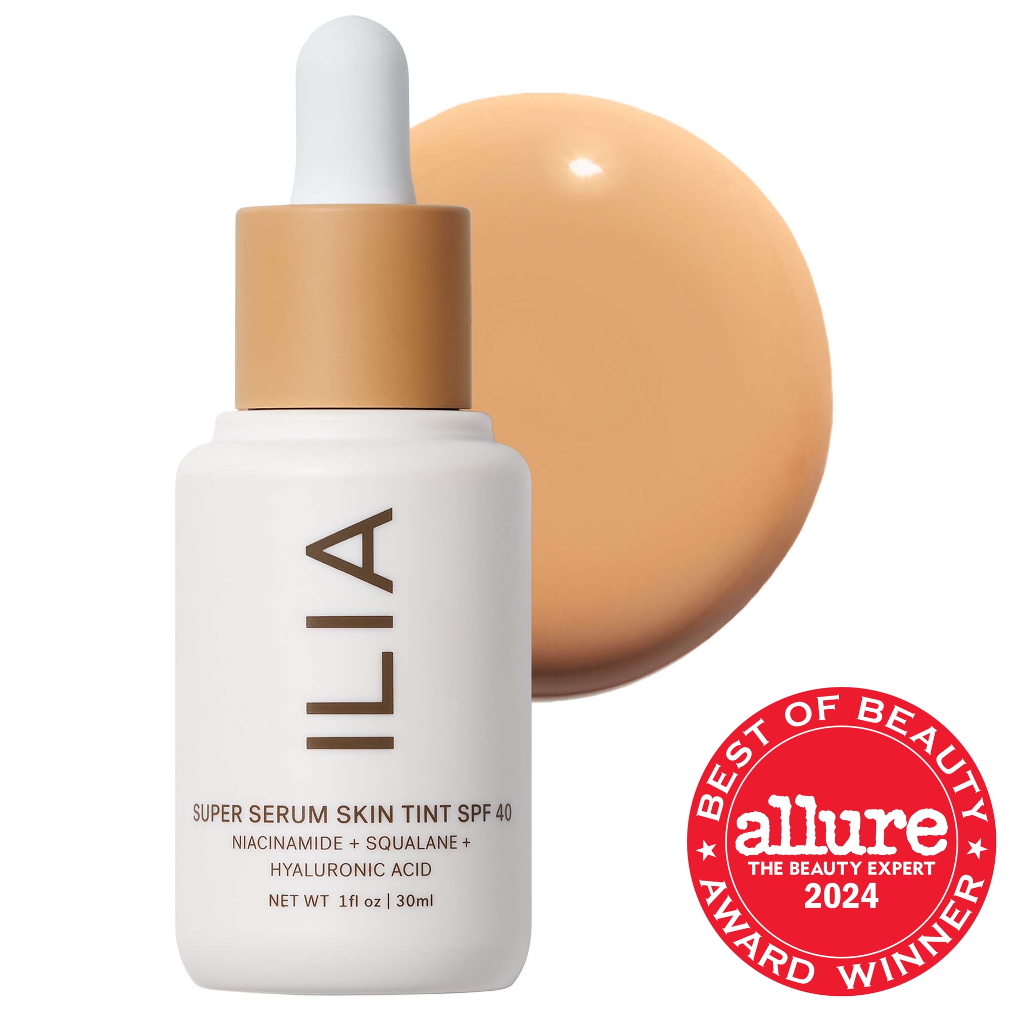 ILIA Super Serum Skin Tint SPF 40 - Hydrating Foundation 1 oz/ 30 mL