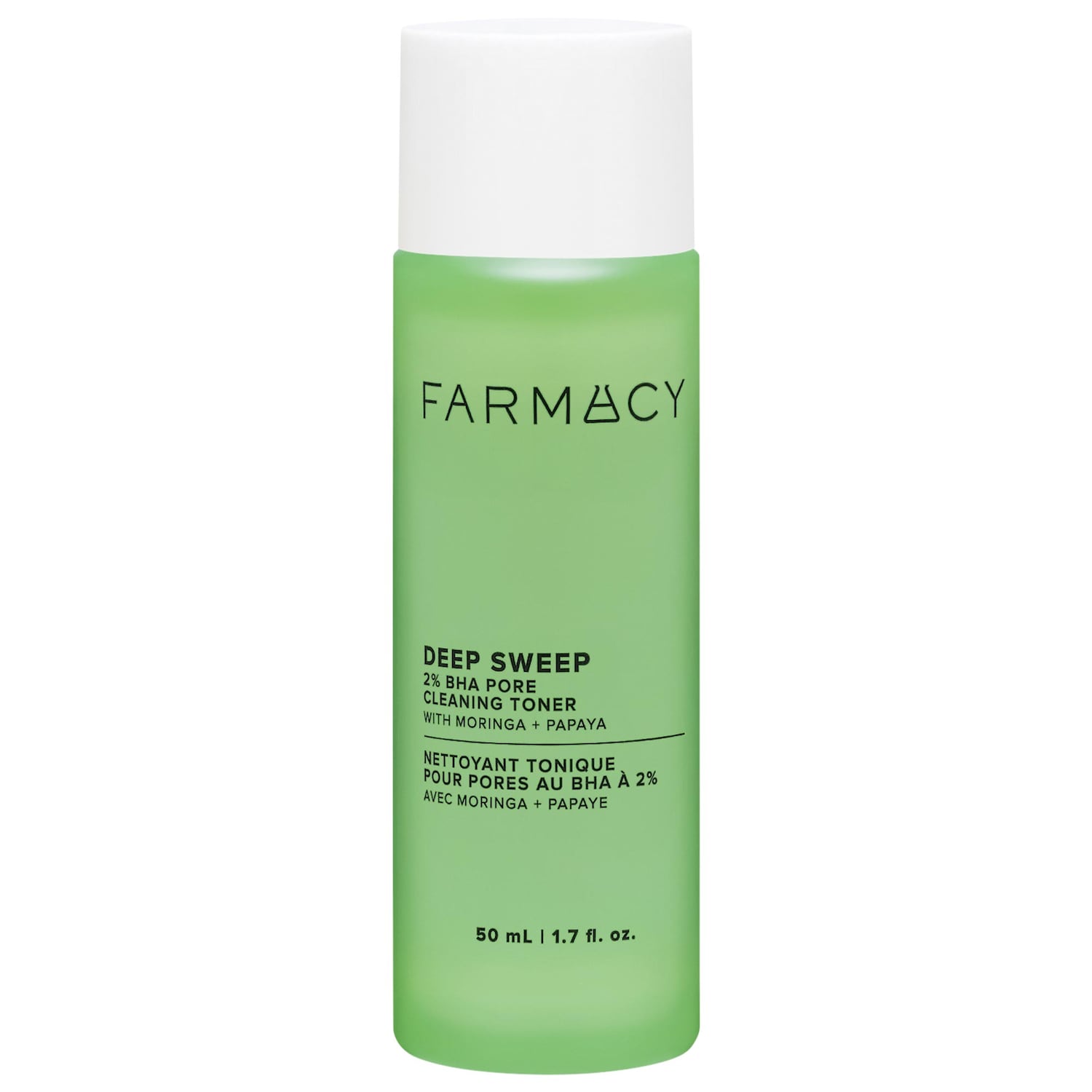 Мини-версия тонера для очищения пор Farmacy Deep Sweep с 2% BHA, морингой и папайей