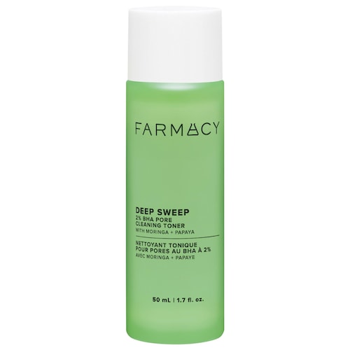 Мини-версия тонера для очищения пор Farmacy Deep Sweep с 2% BHA, морингой и папайей