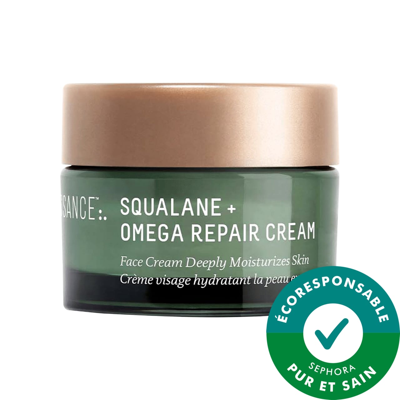 Biossance Minihydratant en profondeur réparateur avec oméga + squalane 0.5 oz / 15 mL