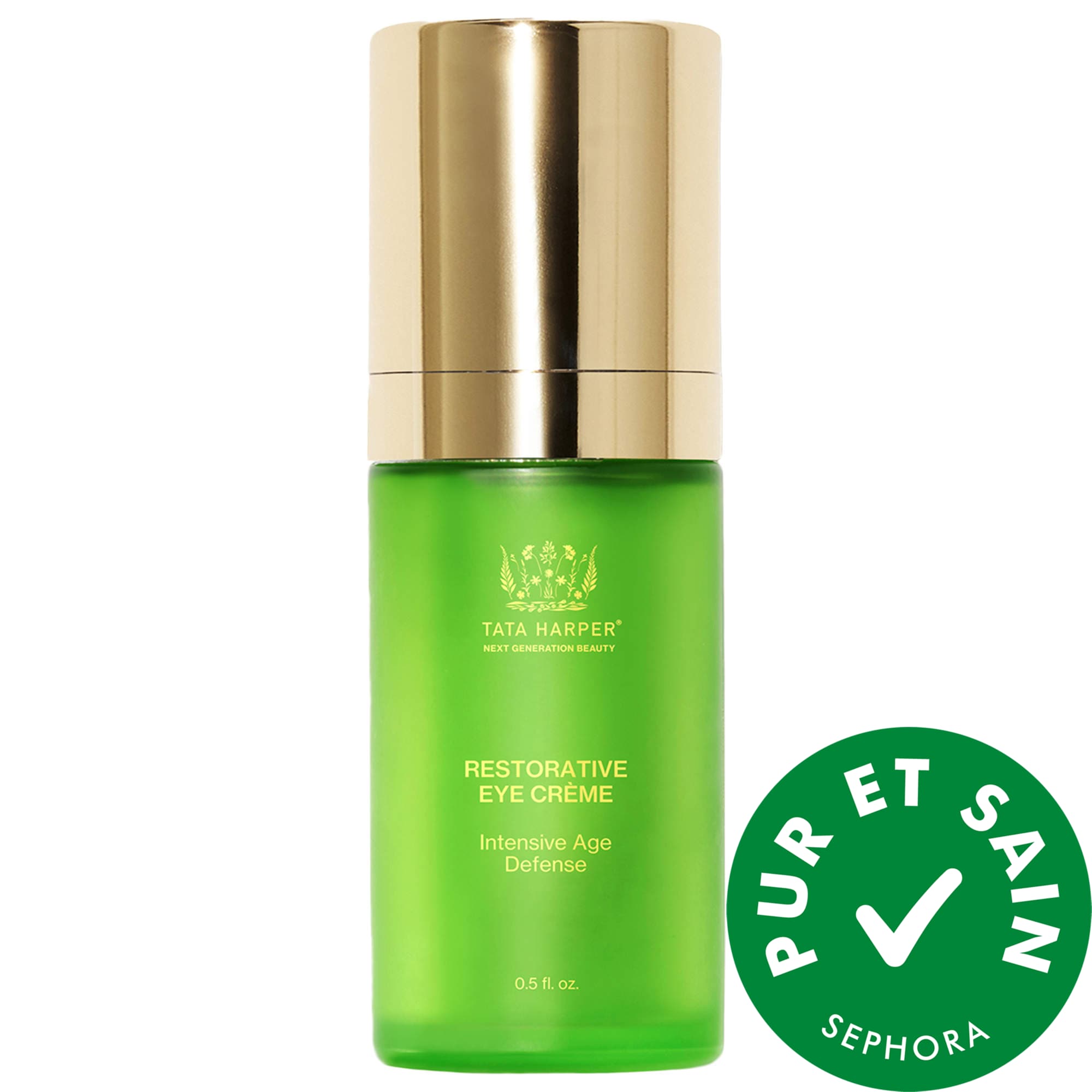 Tata Harper Crème contour des yeux anti-âge rechargeable pour les cernes et l'éclat 0.5 oz / 15 ml