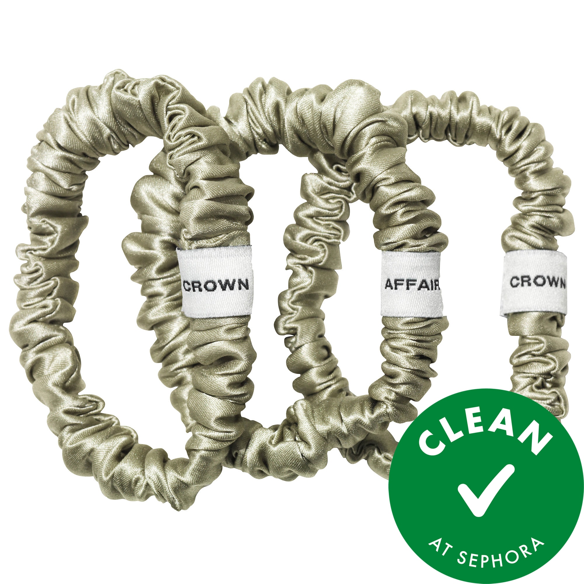 Crown Affair The Silk Scrunchie No. 001 Set