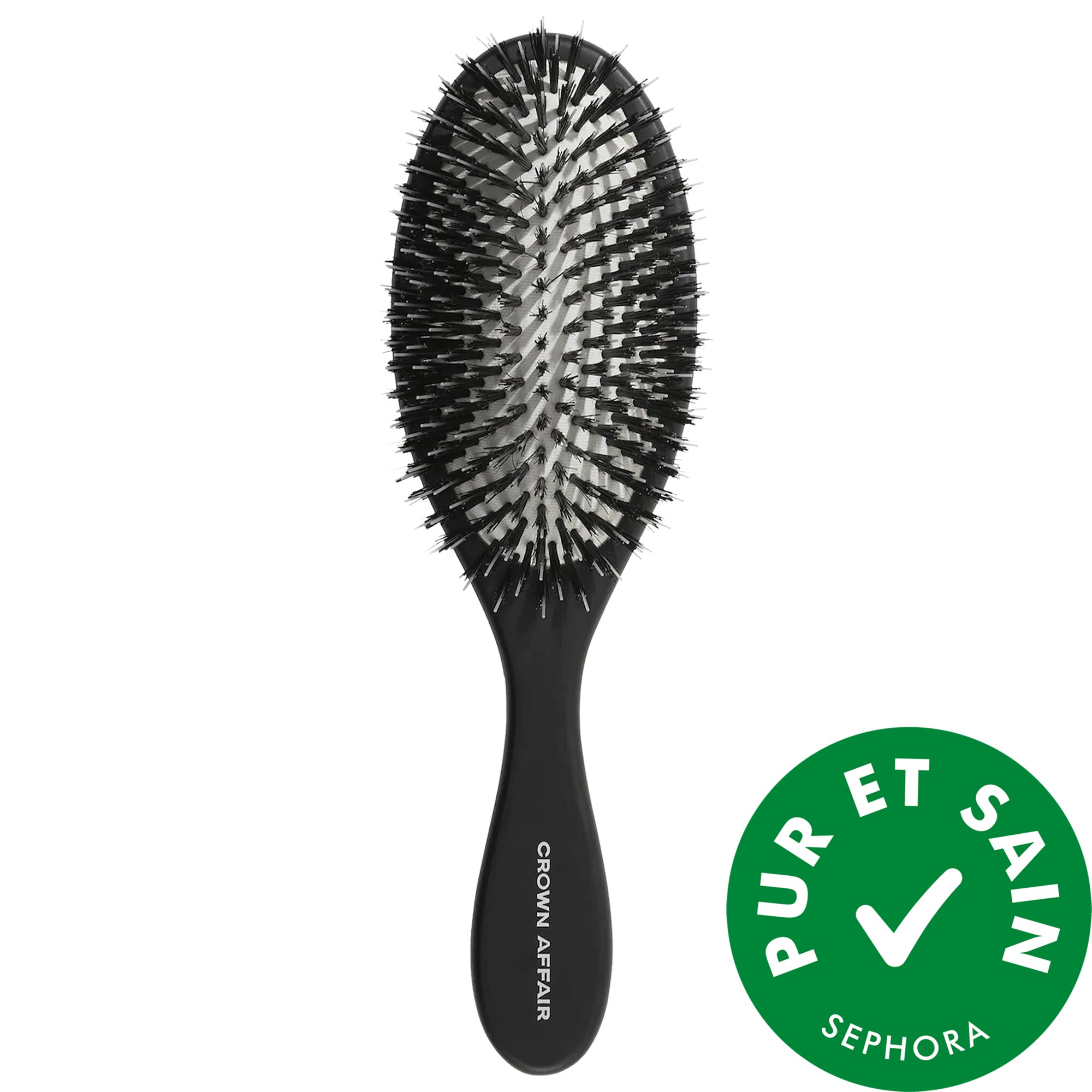 Crown Affair La brosse à double poils de sanglier n° 001 pour toutes les textures de cheveux