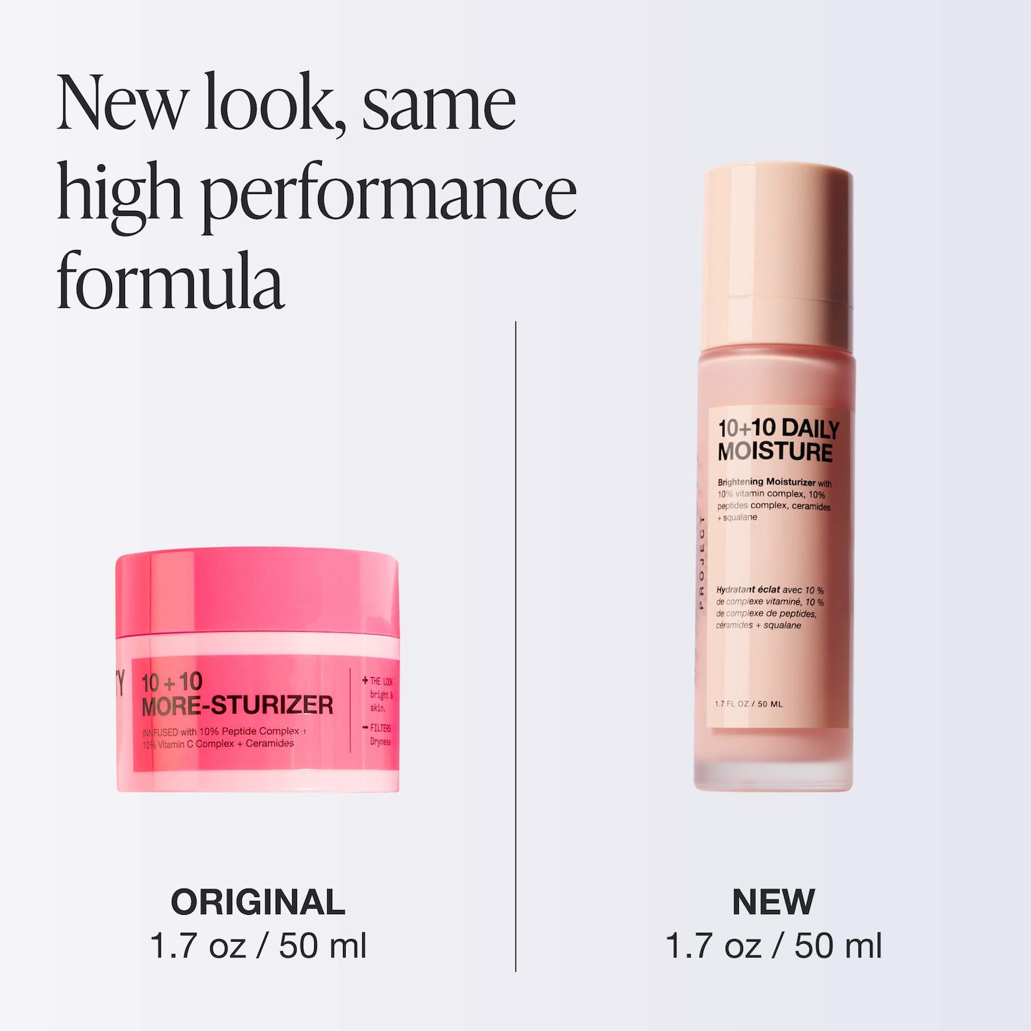 10 + 10 Moisturizer with 10% Vitamin C + 10% Peptide Complex + Ceramides