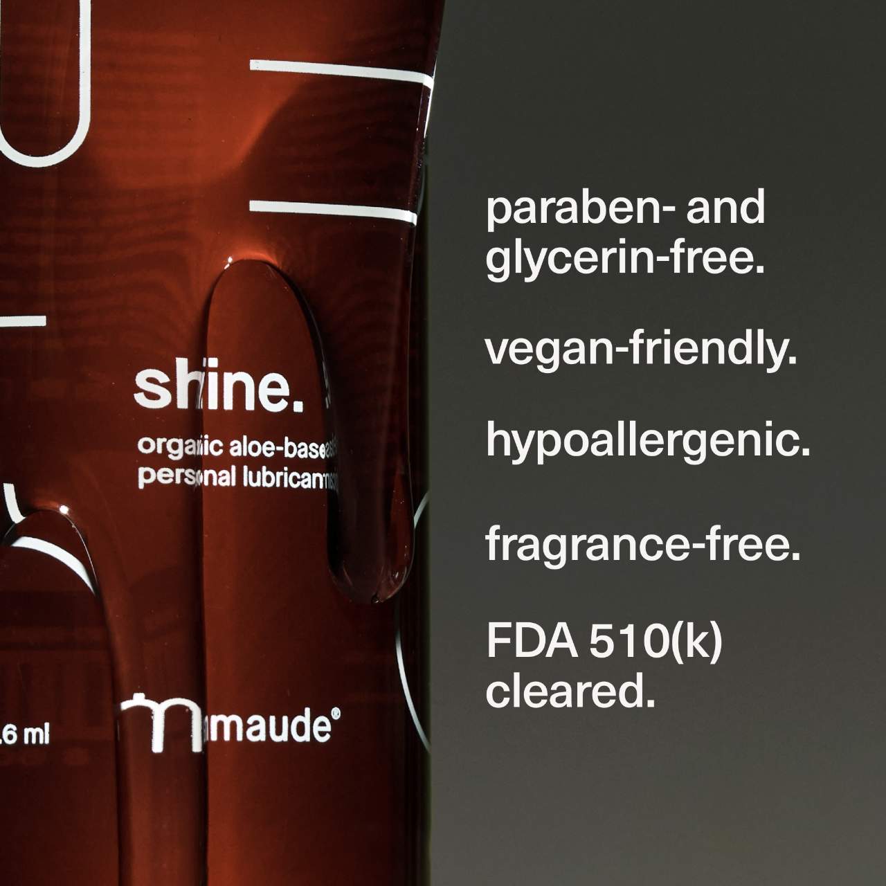Shine - ultra-hydrating, organic aloe-based personal lubricant