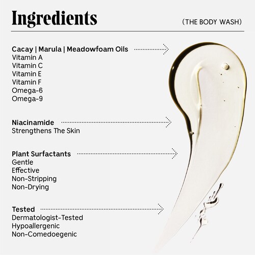 The Body Wash offers a delightful and invigorating scent, adding an extra touch of freshness to your shower routine. Its lightweight and non-greasy texture make it suitable for all skin types, including sensitive skin.