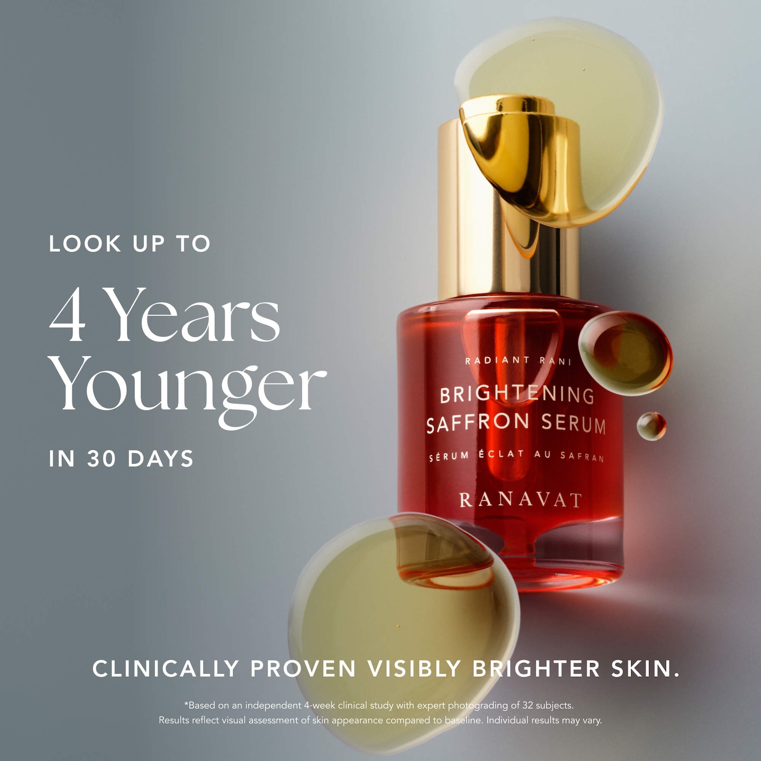 Brightening Dark Spot and Anti-Aging Facial Serum with Saffron Turmeric