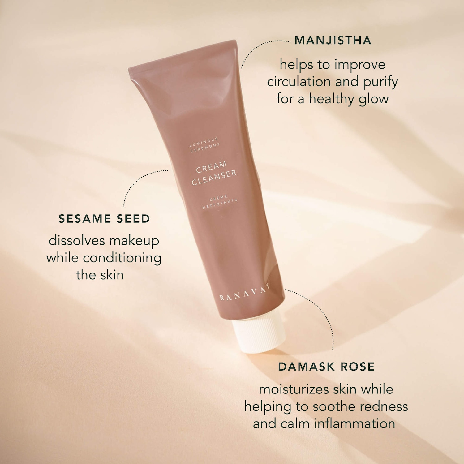 Hydrating Rose Cream Cleanser for Dry Skin