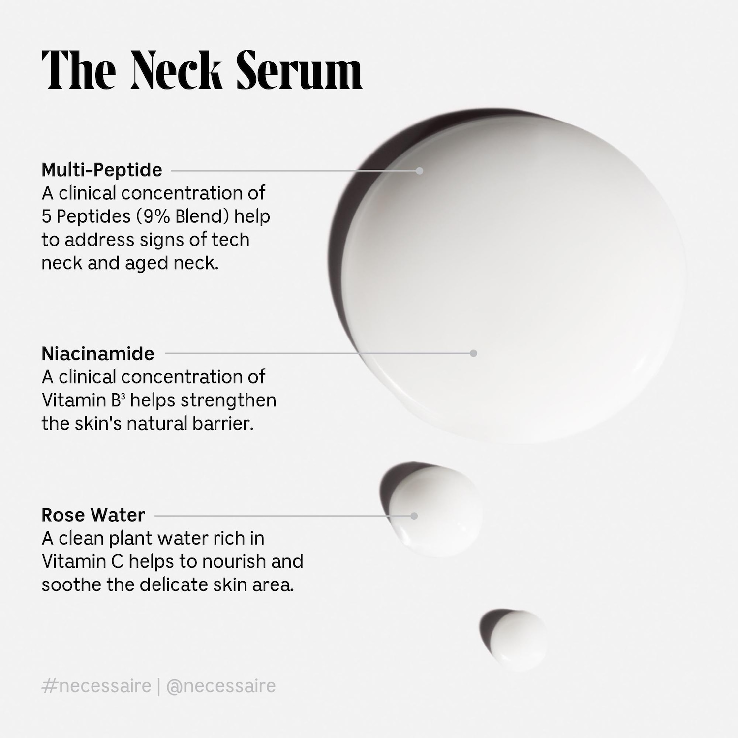 Укрепляющая сыворотка для шеи с 7,5% пептидов Nécessaire The Neck Serum — фото 3