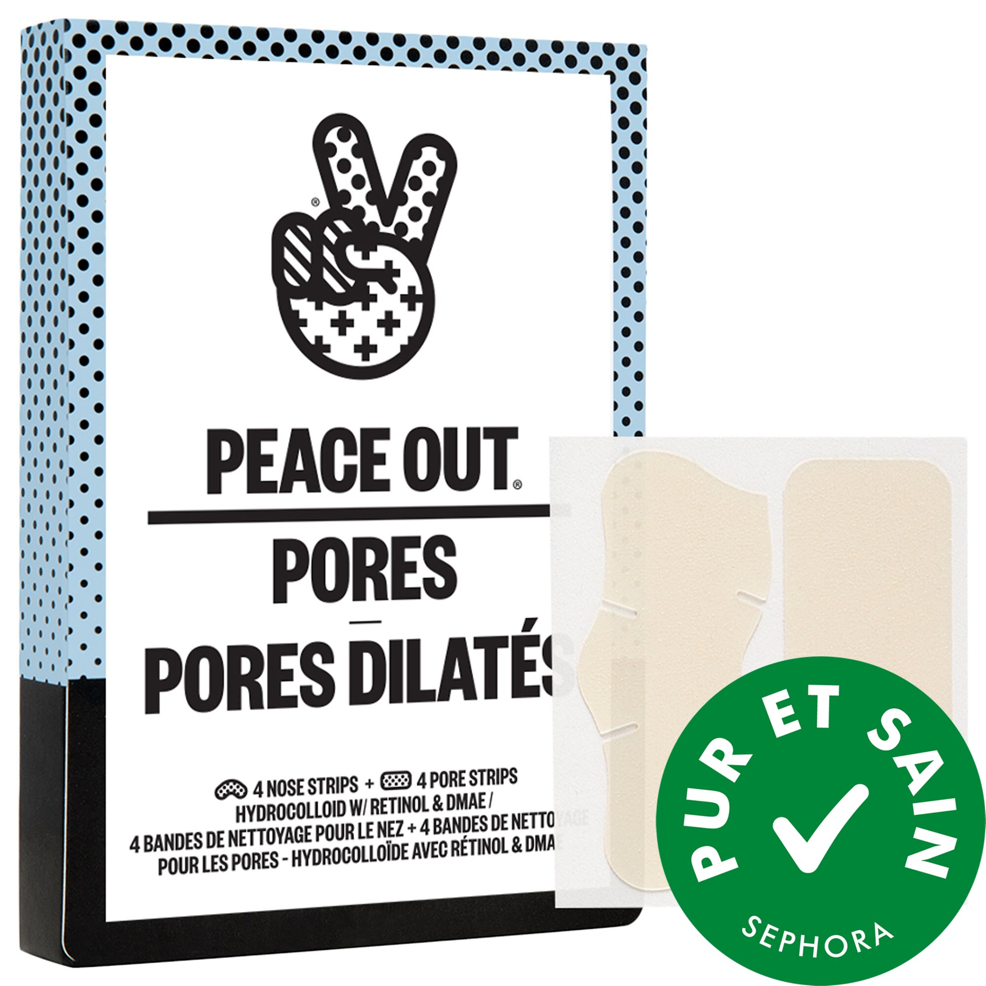 Bandes de soins qui absorbe le'sébum Peace Out