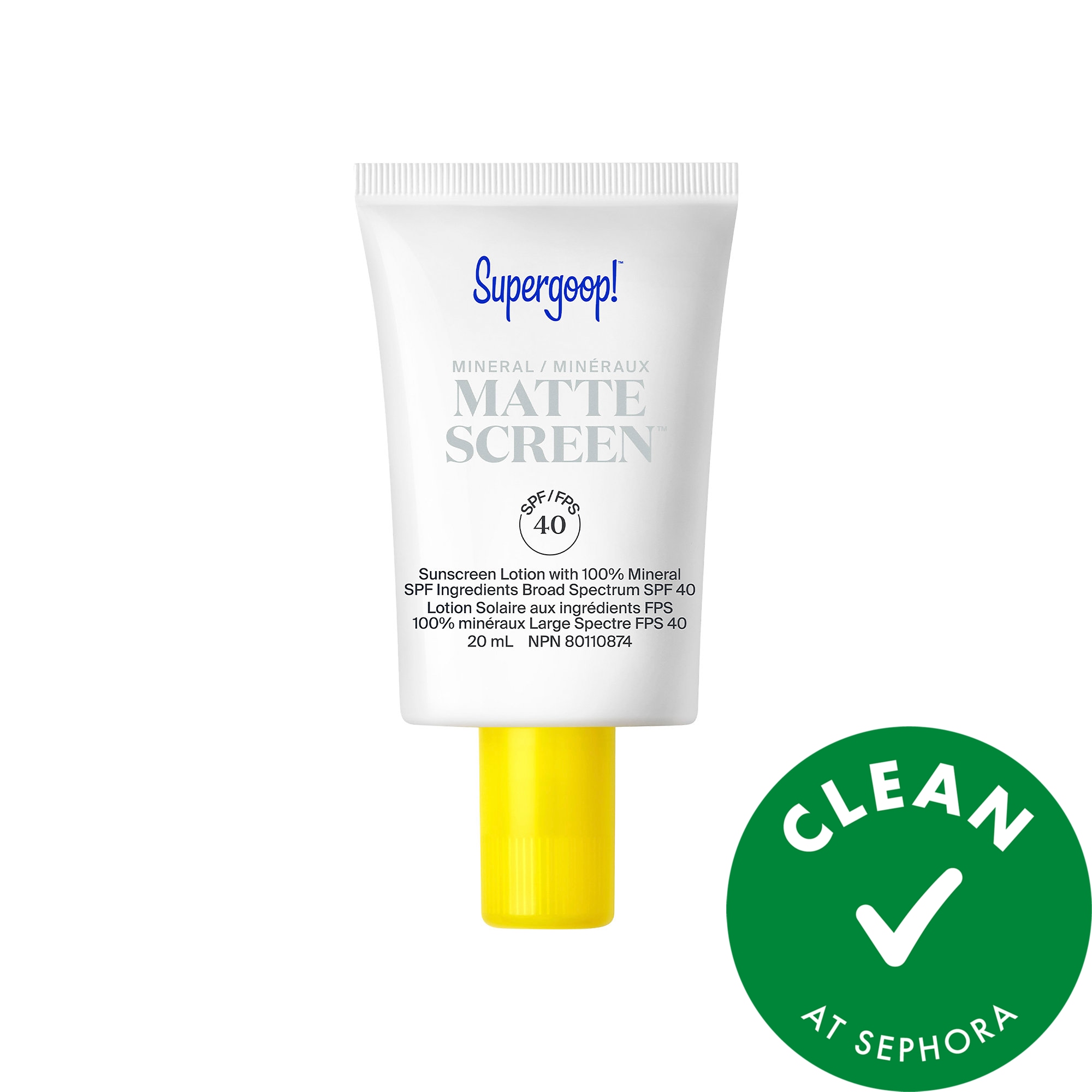 Thumbnail of Supergoop! Mini Mineral Mattescreen Sunscreen SPF 40 .67 oz / 20 mL