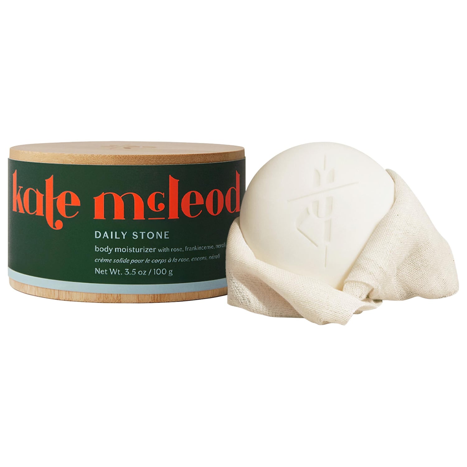 Плитка-лосьон с маслом какао Kate McLeod Body Stone для сухой кожи, увлажнение 72 часа — фото 2