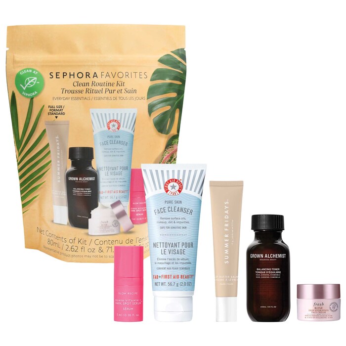 Clean Routine Kit Every Day Essentials Skincare Sampler - Sephora ...