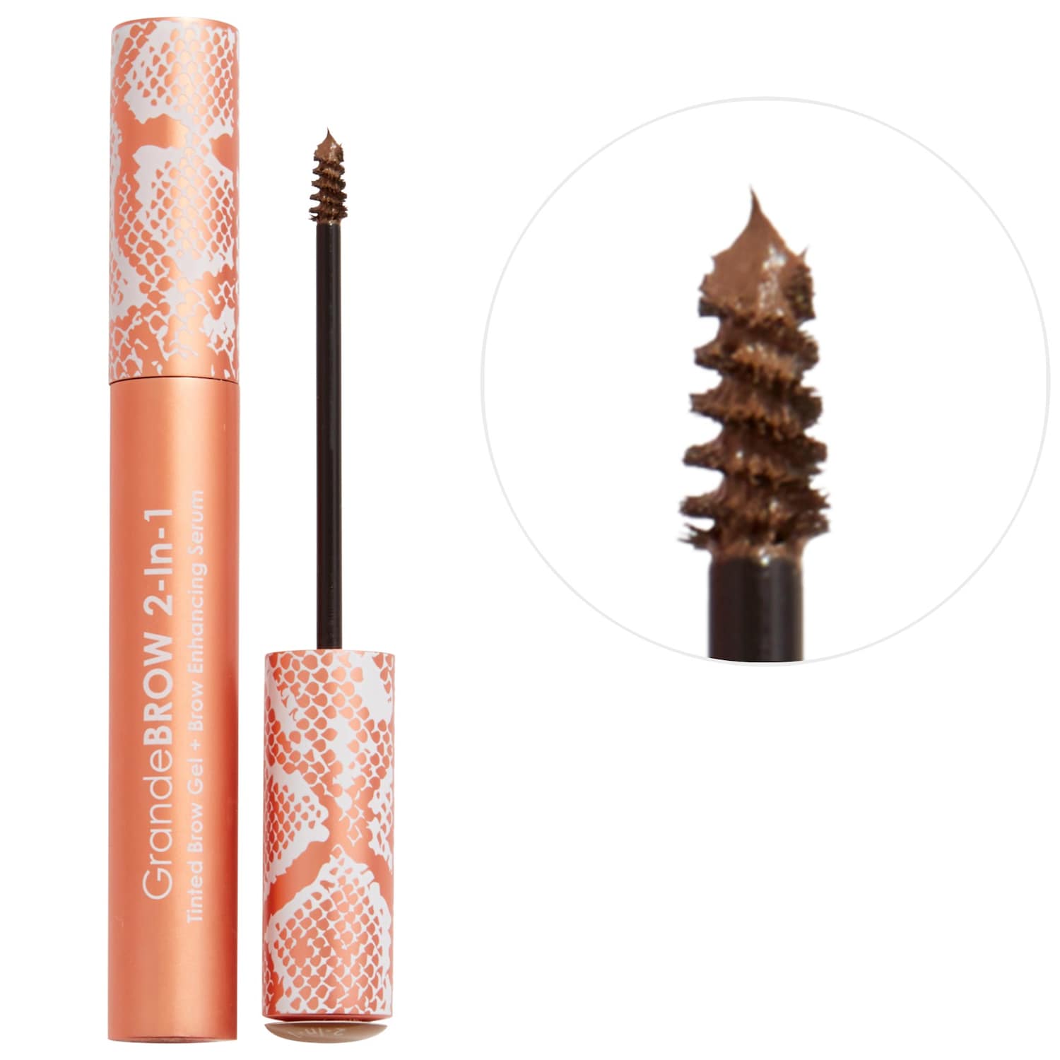 Тонирующий гель и сыворотка для бровей 2 в 1 Grande Cosmetics GrandeBROW — фото 1