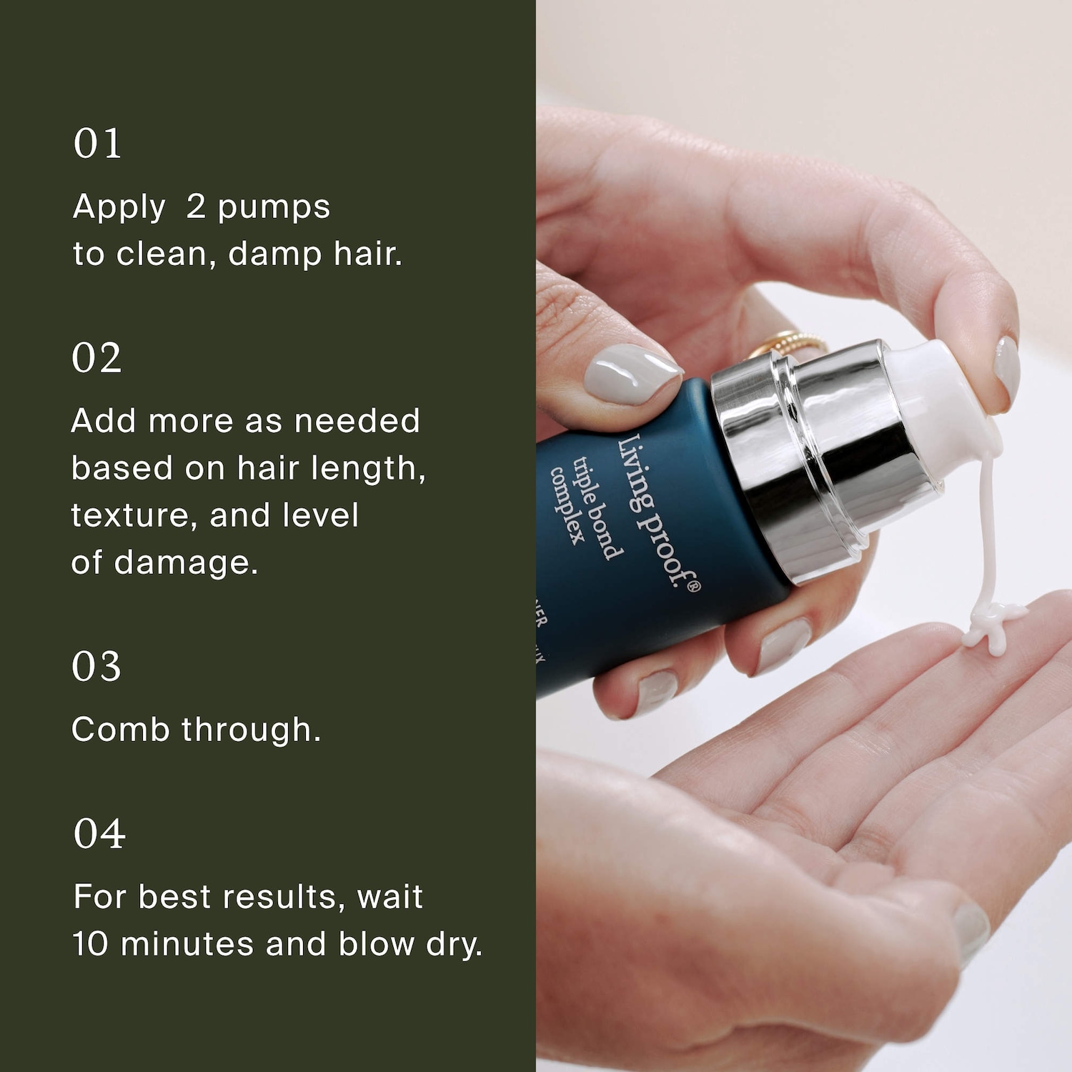 Soin pour les cheveux sans rinçage Complexe Triple Bond