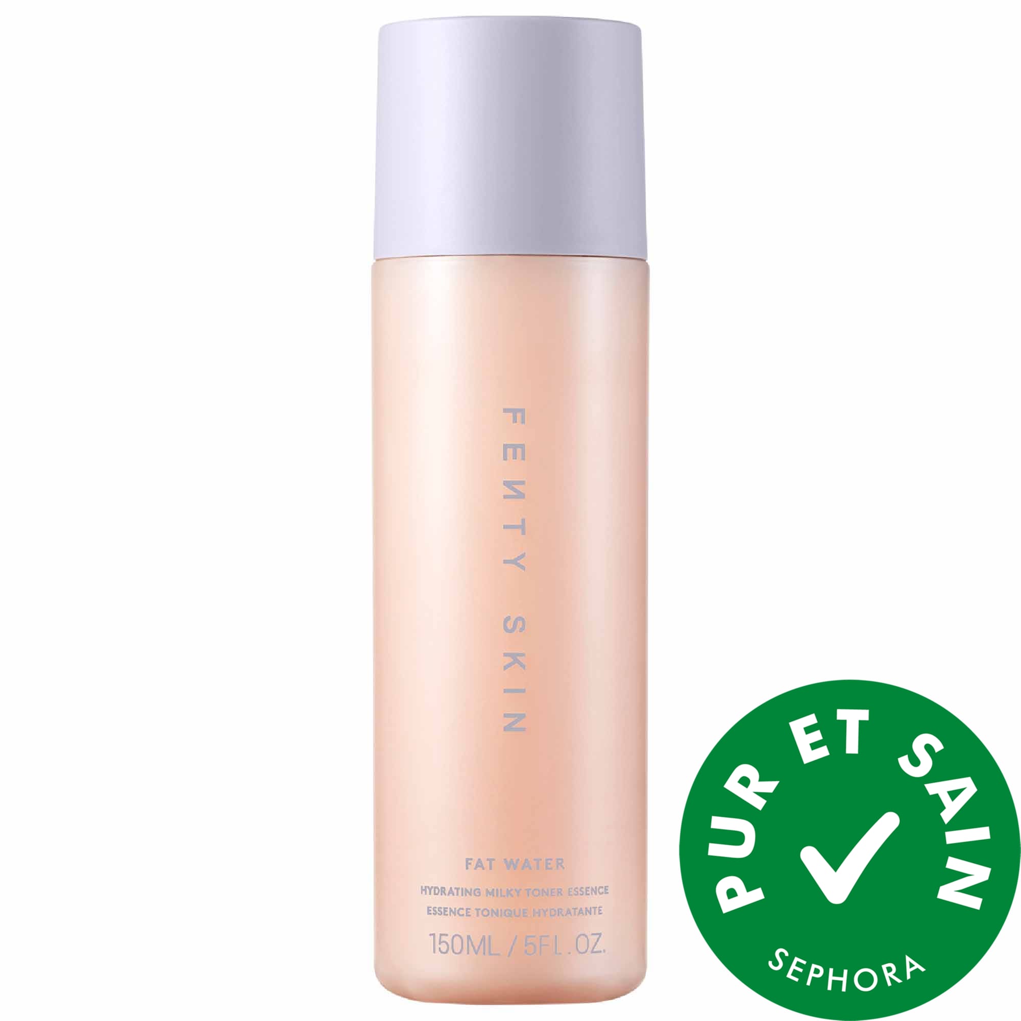 Fenty Beauty by Rihanna Essence et lotion tonique hydratante et laiteuse Fat Water avec acide hyaluronique et tamarin 5 oz / 150 mL
