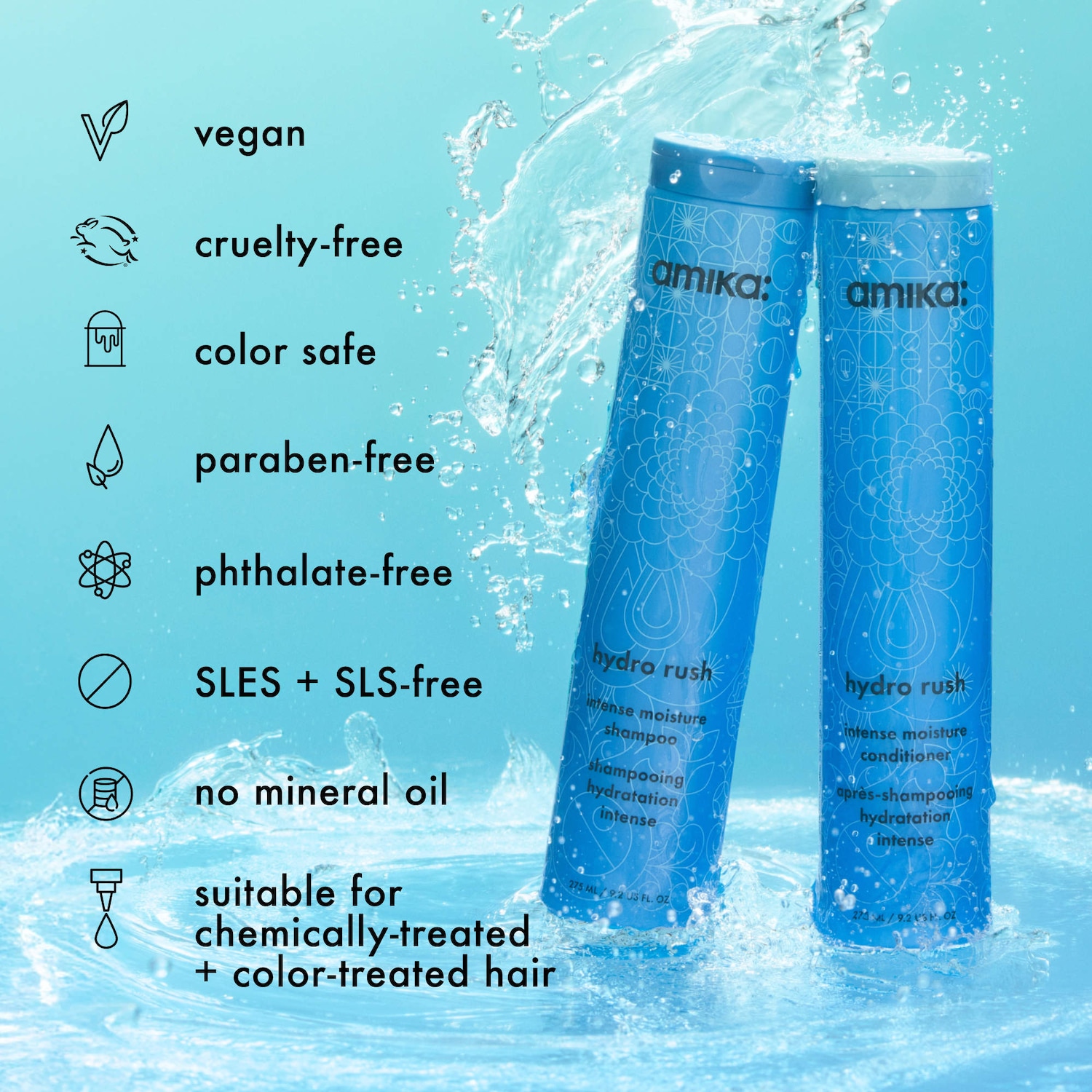 Hydro Rush Intense Moisture Shampoo with Hyaluronic Acid