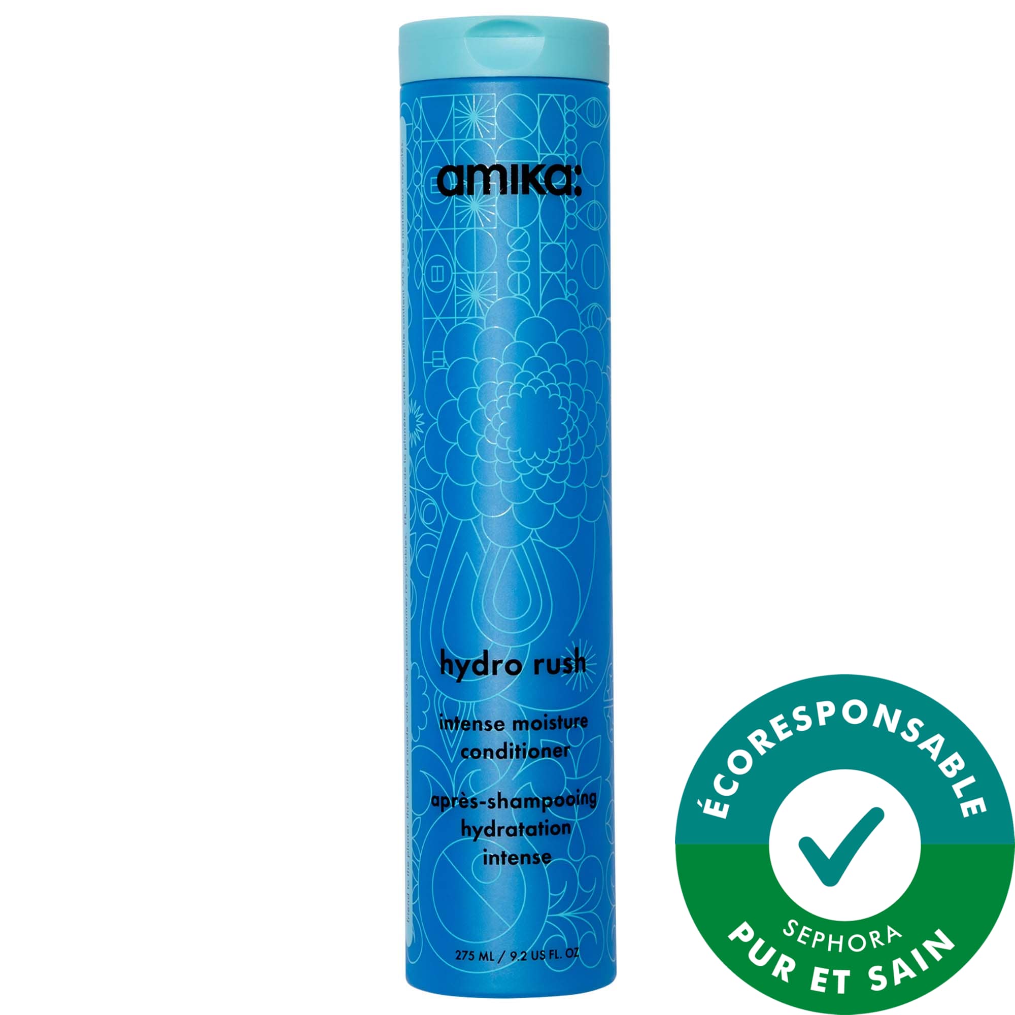 amika Après-shampoing hydratation intense avec acide hyaluronique Hydro Rush 9.2 oz / 275 mL
