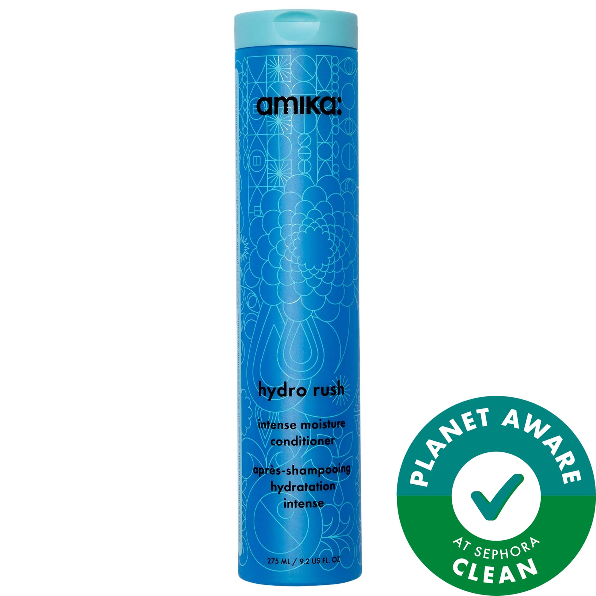 amika Hydro Rush Intense Moisture Conditioner with Hyaluronic Acid 9.2 oz / 275 mL