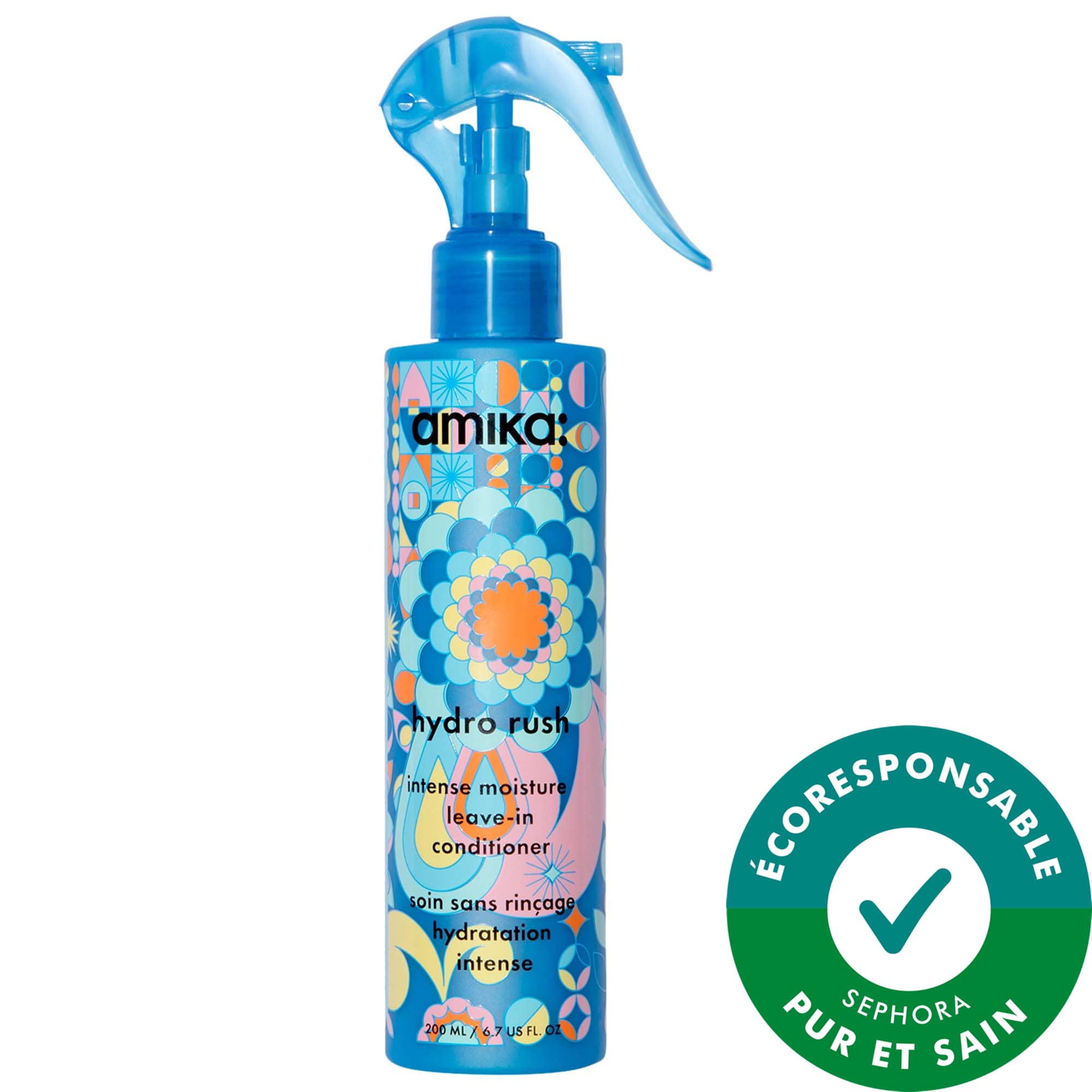 amika Soin sans rinçage hydratation intense Hydro Rush avec acide hyaluronique 6.7 oz / 200 mL