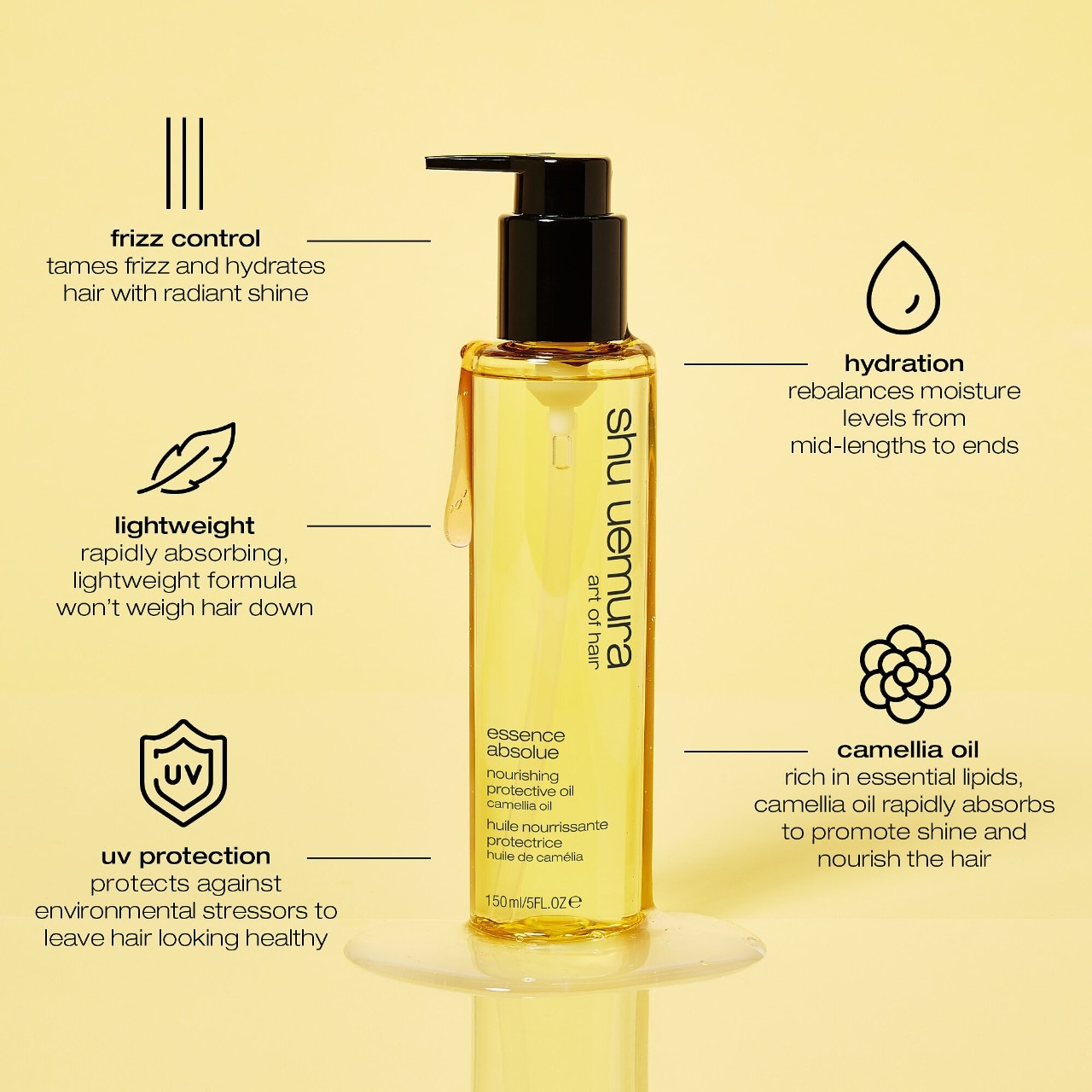 Essence Absolue Hair Oil & Izumi Tonic Leave-In Treatment Gift Set - shu  uemura | Sephora