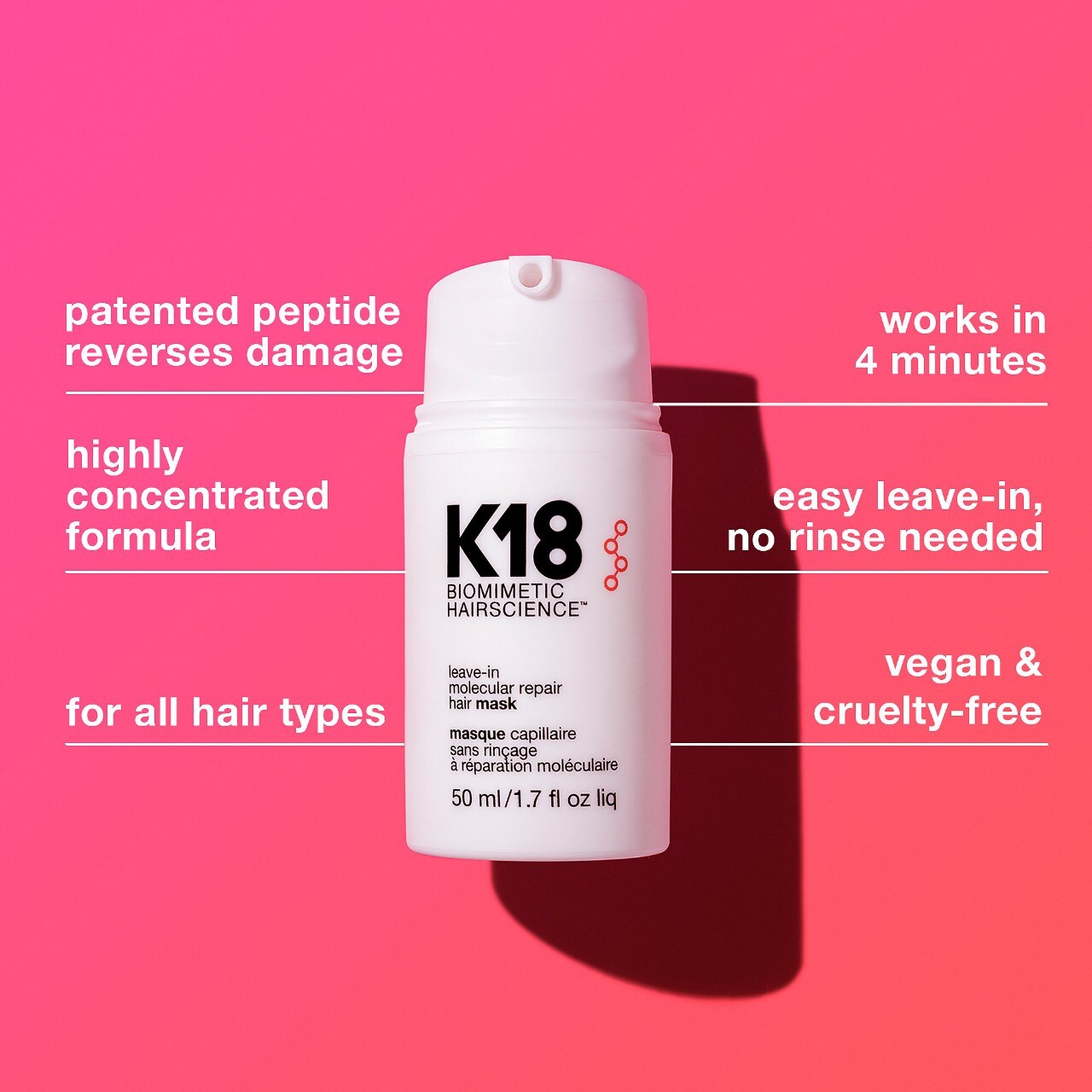 Molecular Hair Repair Value Set – Full-Size Repair Mask & Free Travel Detox  Shampoo - K18 Biomimetic