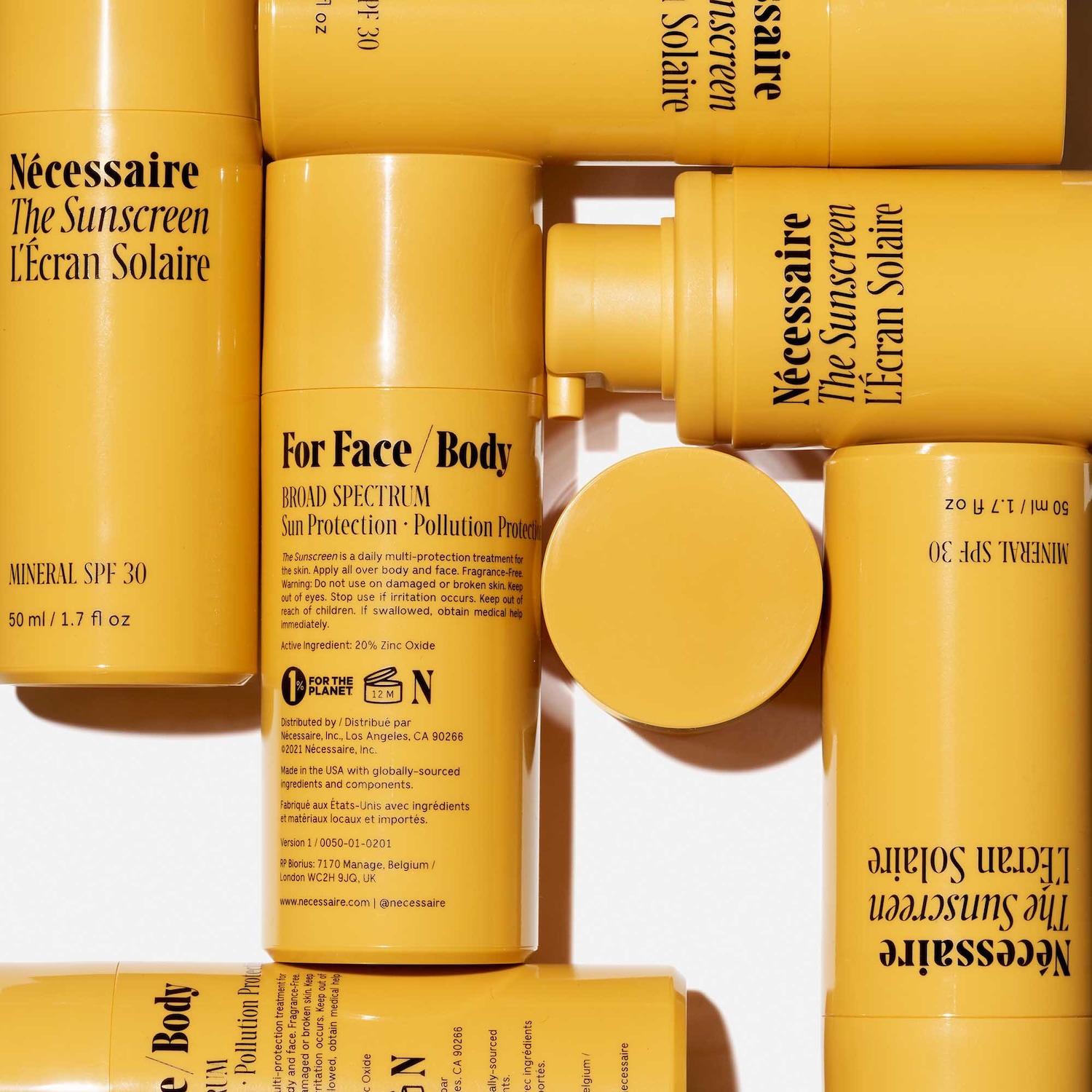 Nécessaire The Sunscreen 100 Mineral, Broad Spectrum SPF 30 with 20
