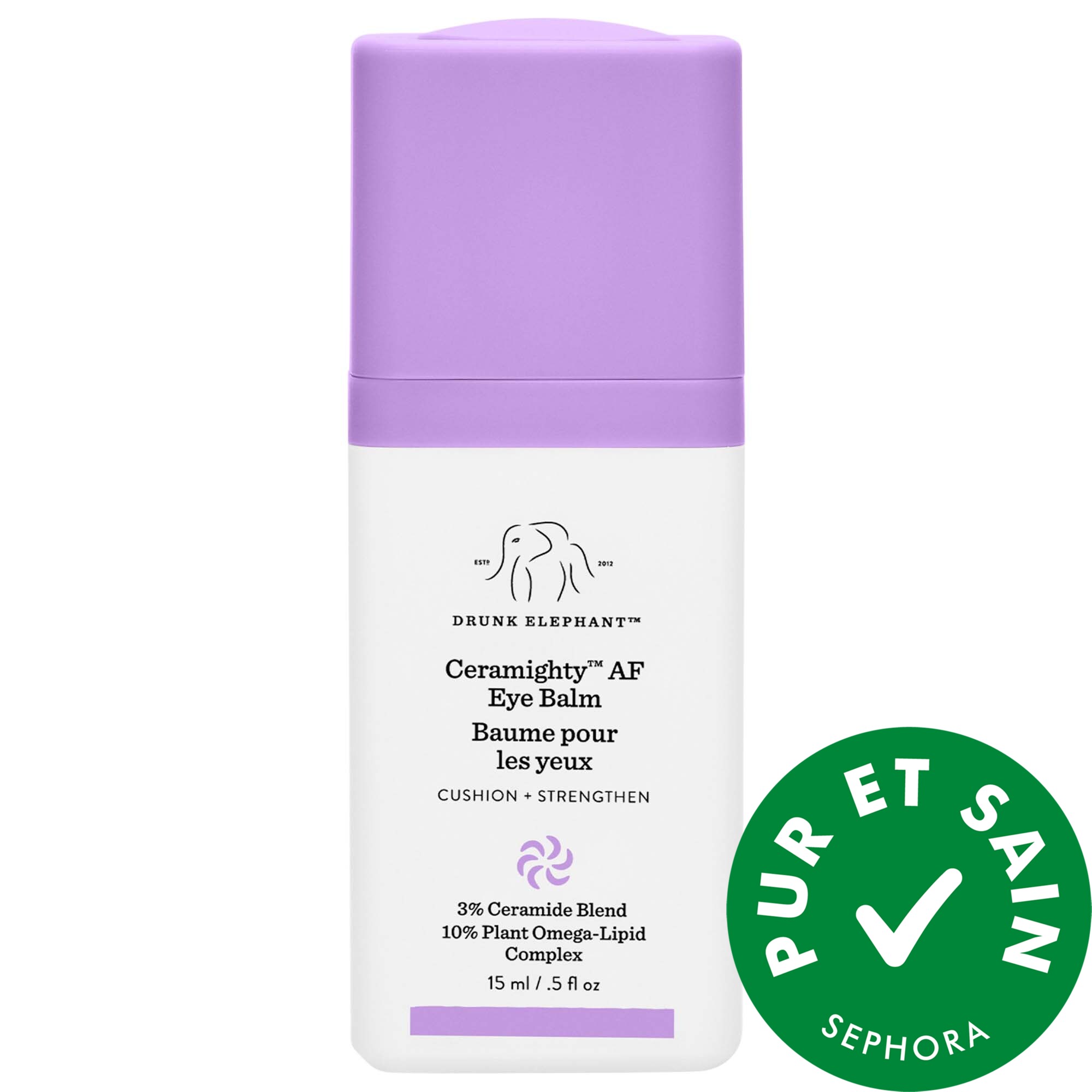 Drunk Elephant Crème pour les yeux Ceramighty™ AF avec céramides 0.5 oz / 15 mL