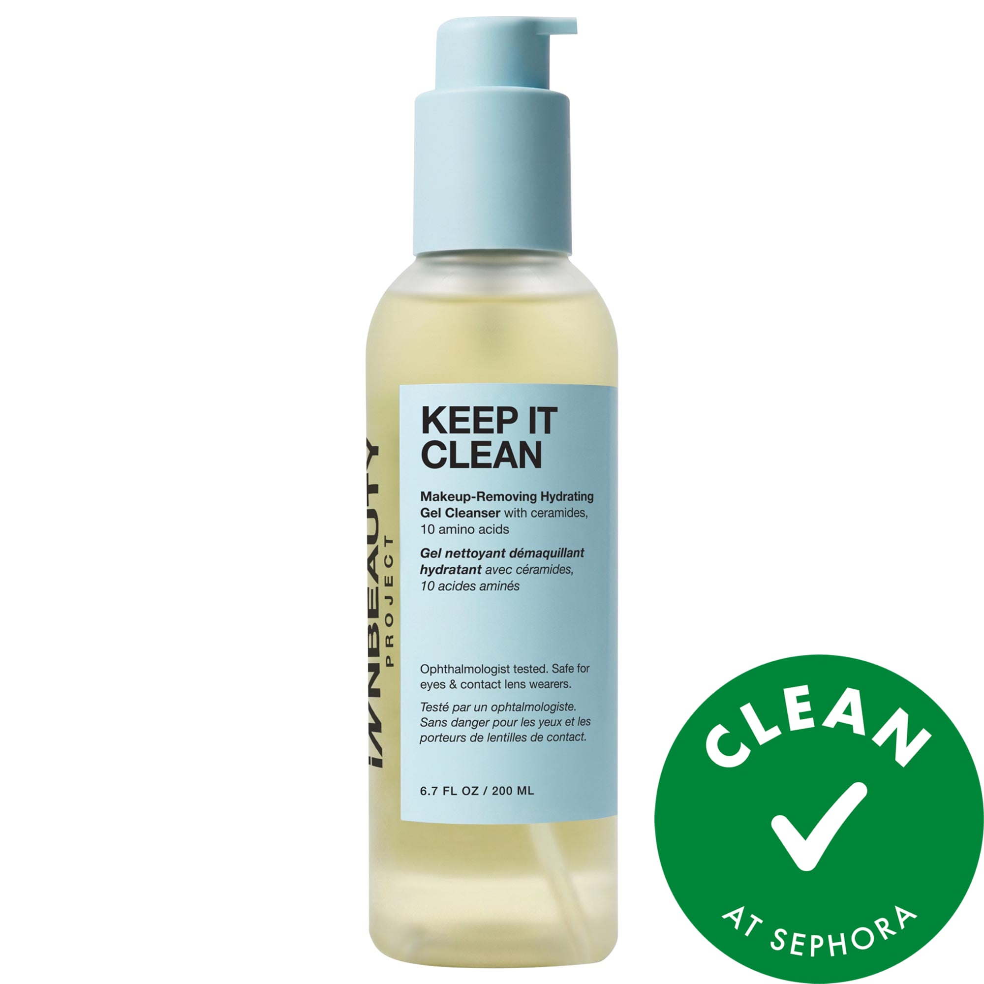 INNBEAUTY PROJECT Keep It Clean Hydrating Gel Cleanser with Ceramides & 10 Amino Acids 6.7 oz / 200 mL