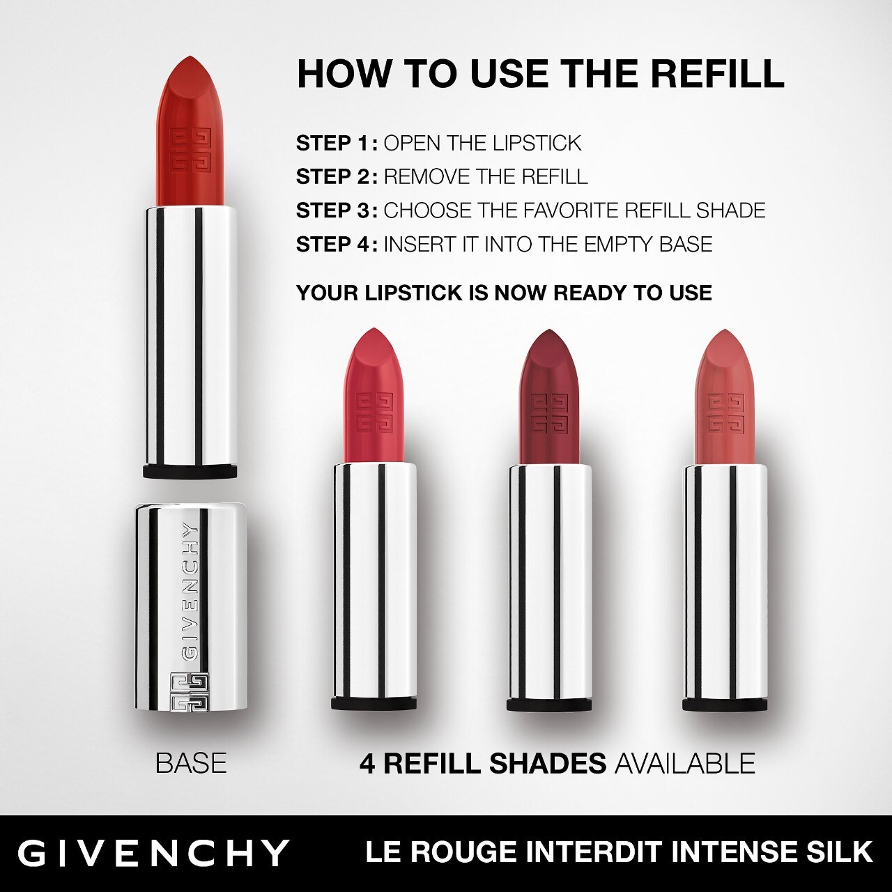 Givenchy Rouge Interdit Lipstick - Thumbnail 5