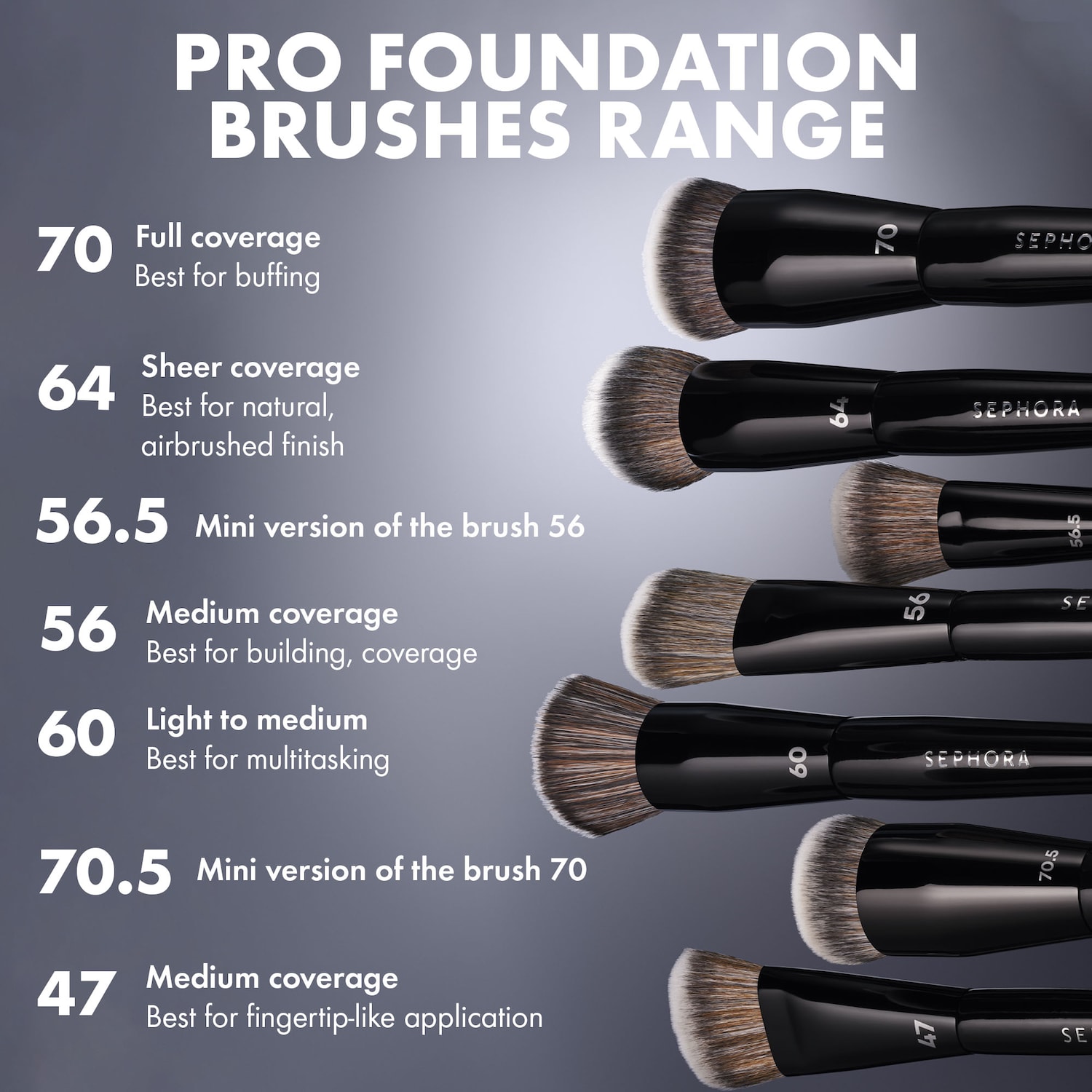 Кисть для тонального крема Sephora Collection Pro #64 — фото 4