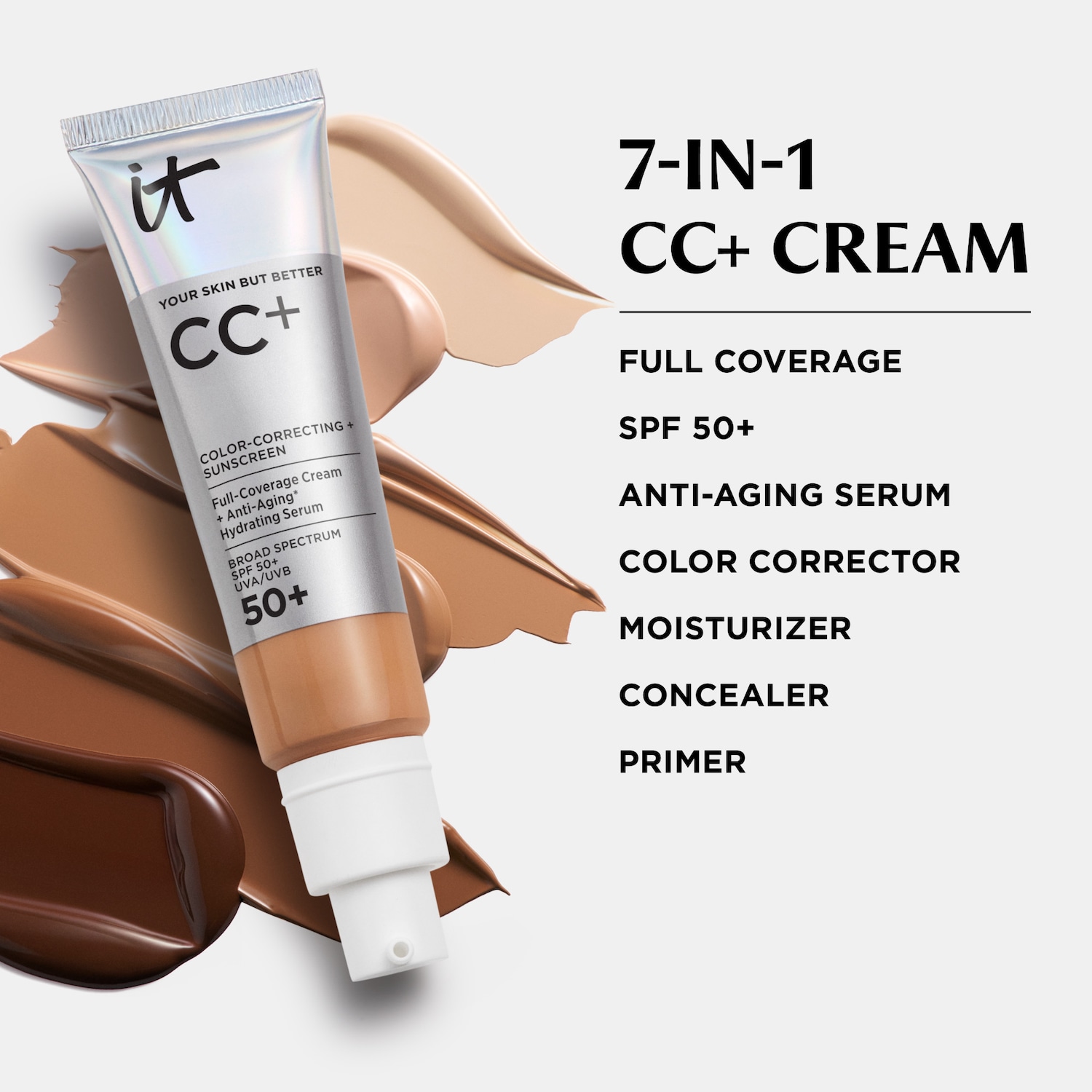 CC+ Cream Full Coverage Color Correcting Foundation with SPF 50+