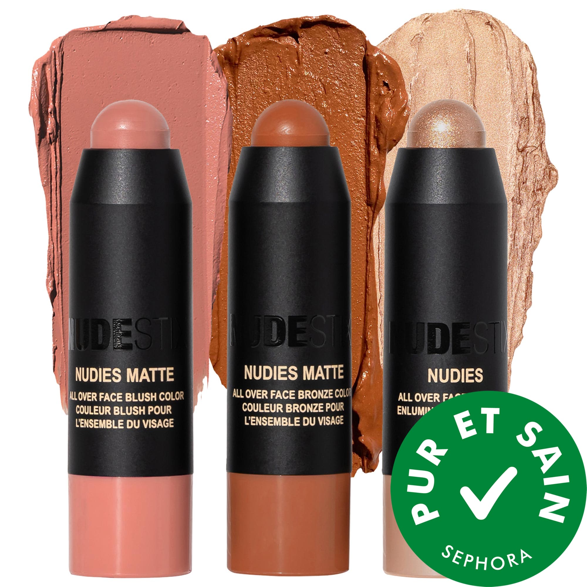 NUDESTIX Trousse de trois miniproduits Nudies doux et chauds