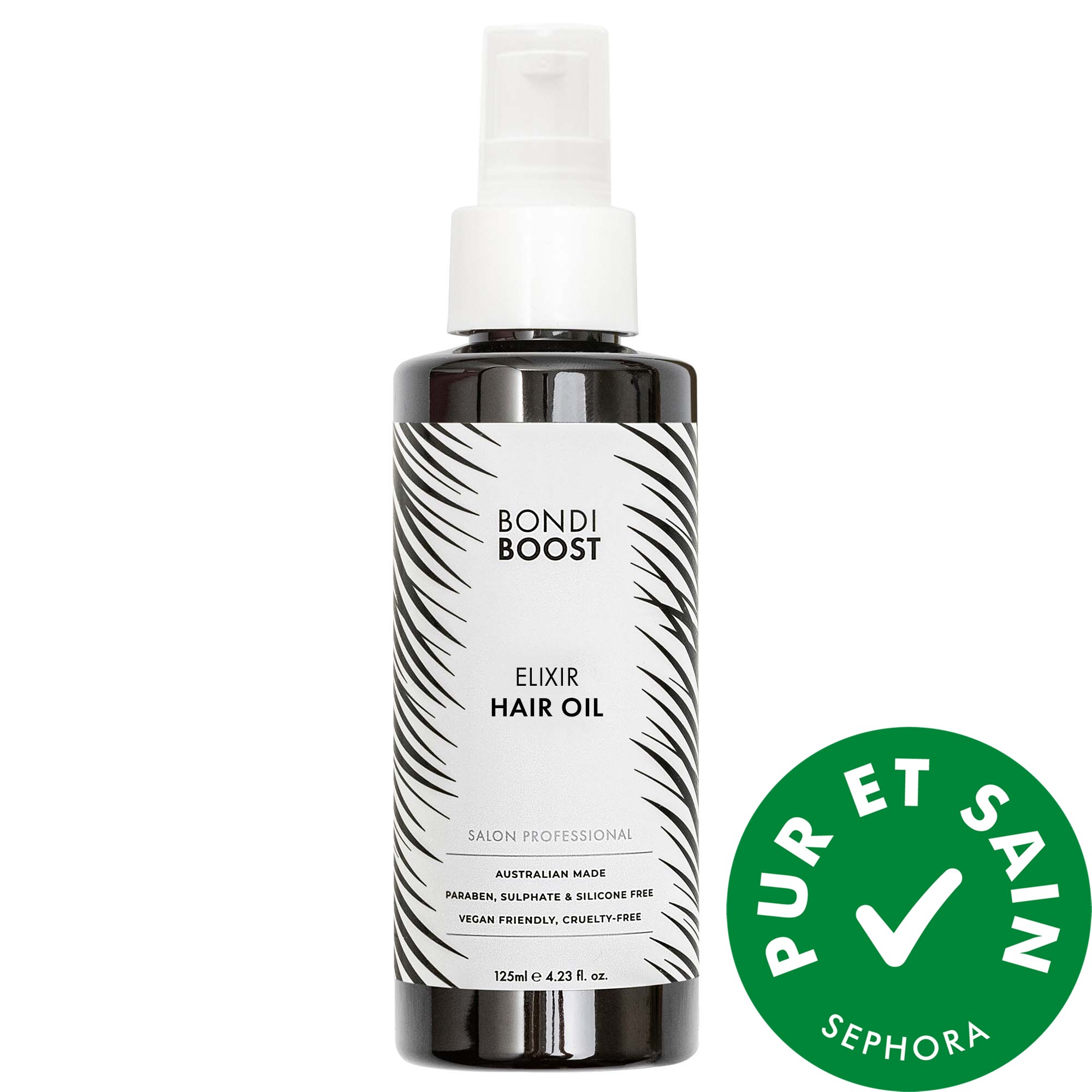 BondiBoost Soin pré-shampoing à l'huile capillaire Elixir avec huile de ricin 4.23 oz / 125 mL
