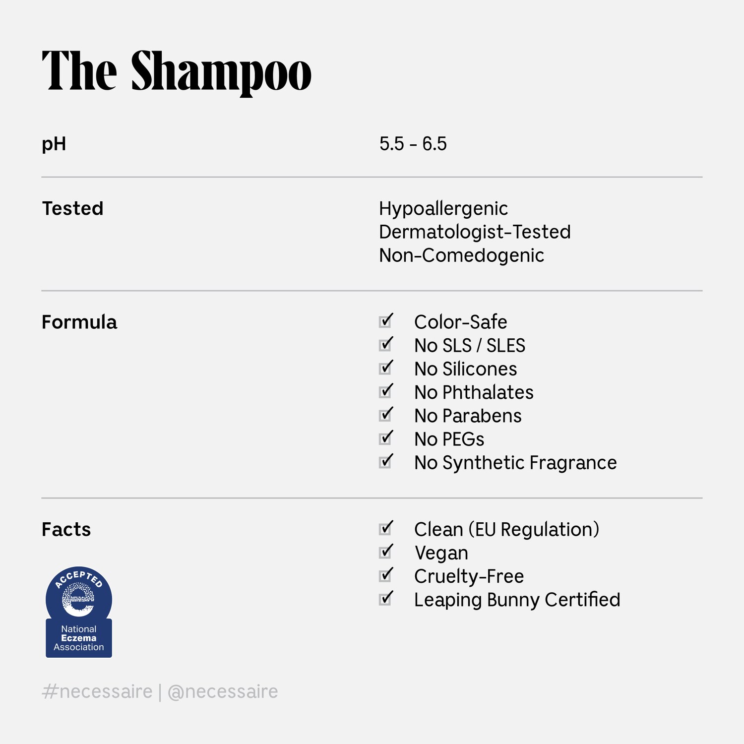 Шампунь для кожи головы с гиалуроновой кислотой и ниацинамидом Nécessaire The Shampoo — фото 5