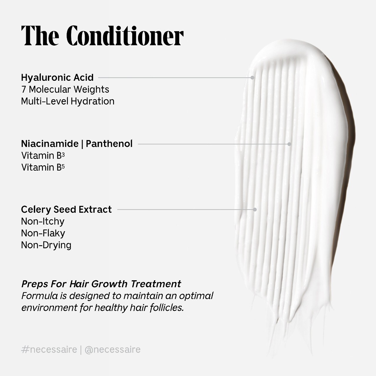 Увлажняющий кондиционер с гиалуроновой кислотой и ниацинамидом Nécessaire The Conditioner — фото 3