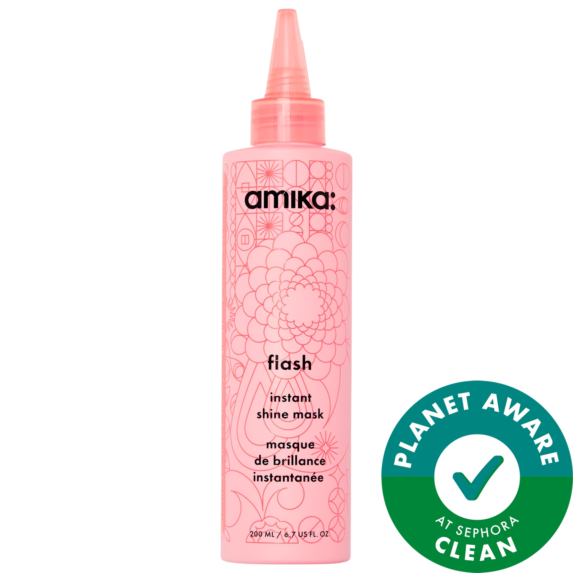amika Flash Instant Shine Hair Gloss Mask 6.7 oz / 200 mL
