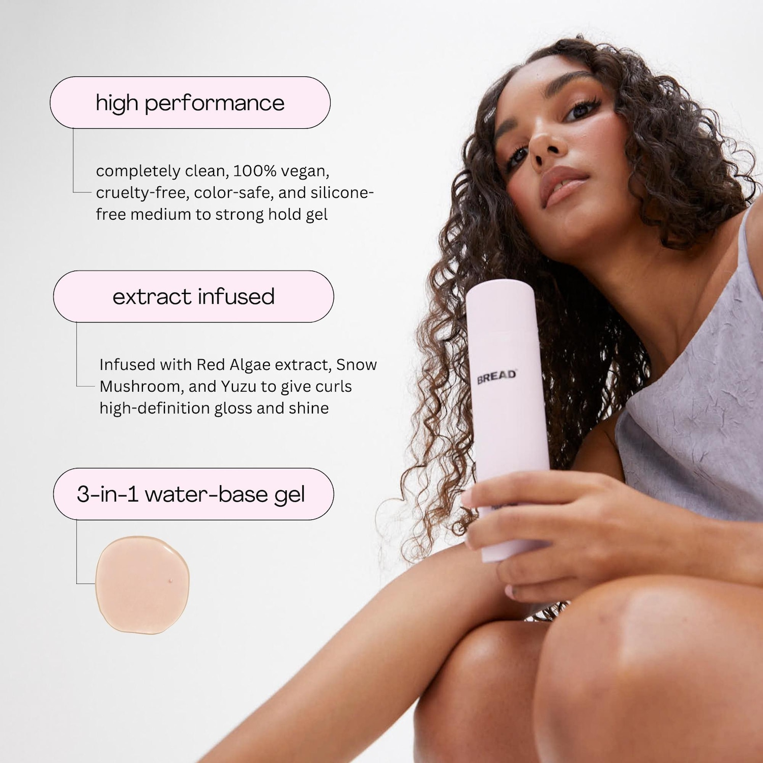 Гель для волос Bread Beauty Supply Hair Gel: ботанический стайлер для кудрей — фото 4