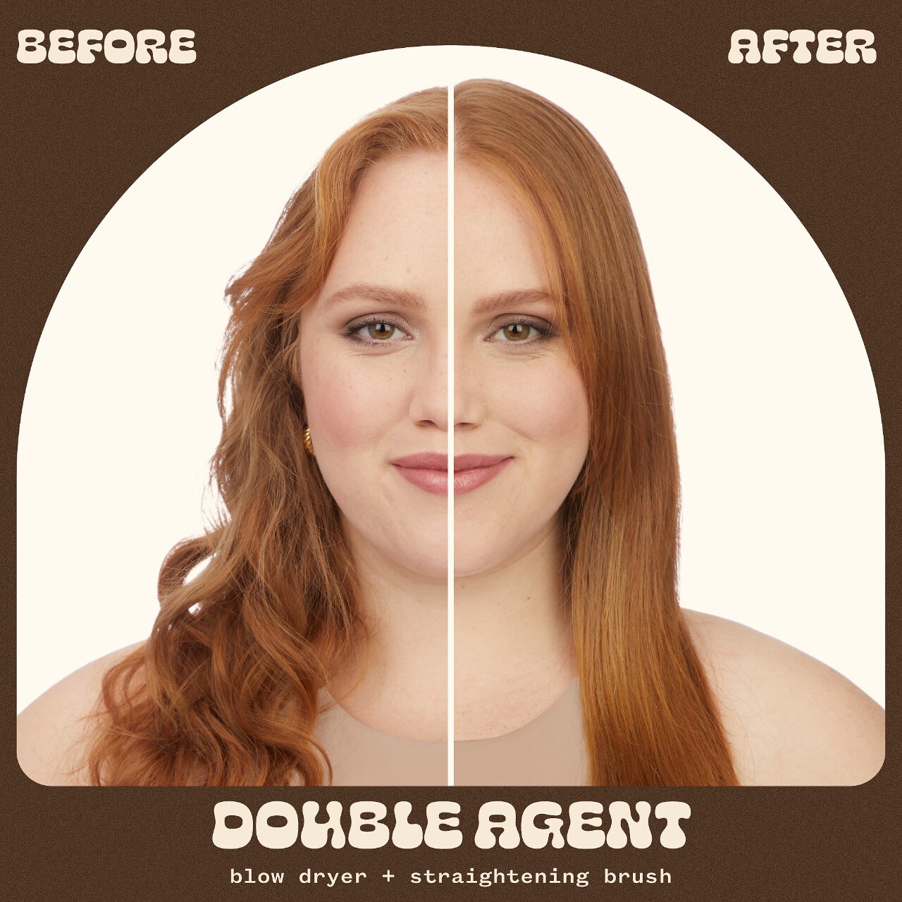 Amika Smooth Talker Double Agent Straightening Blow Dry Brush Hair Set