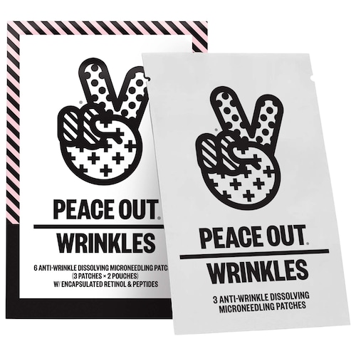 Патчи с микроиглами против морщин Peace Out с ретинолом, пептидами и витамином C