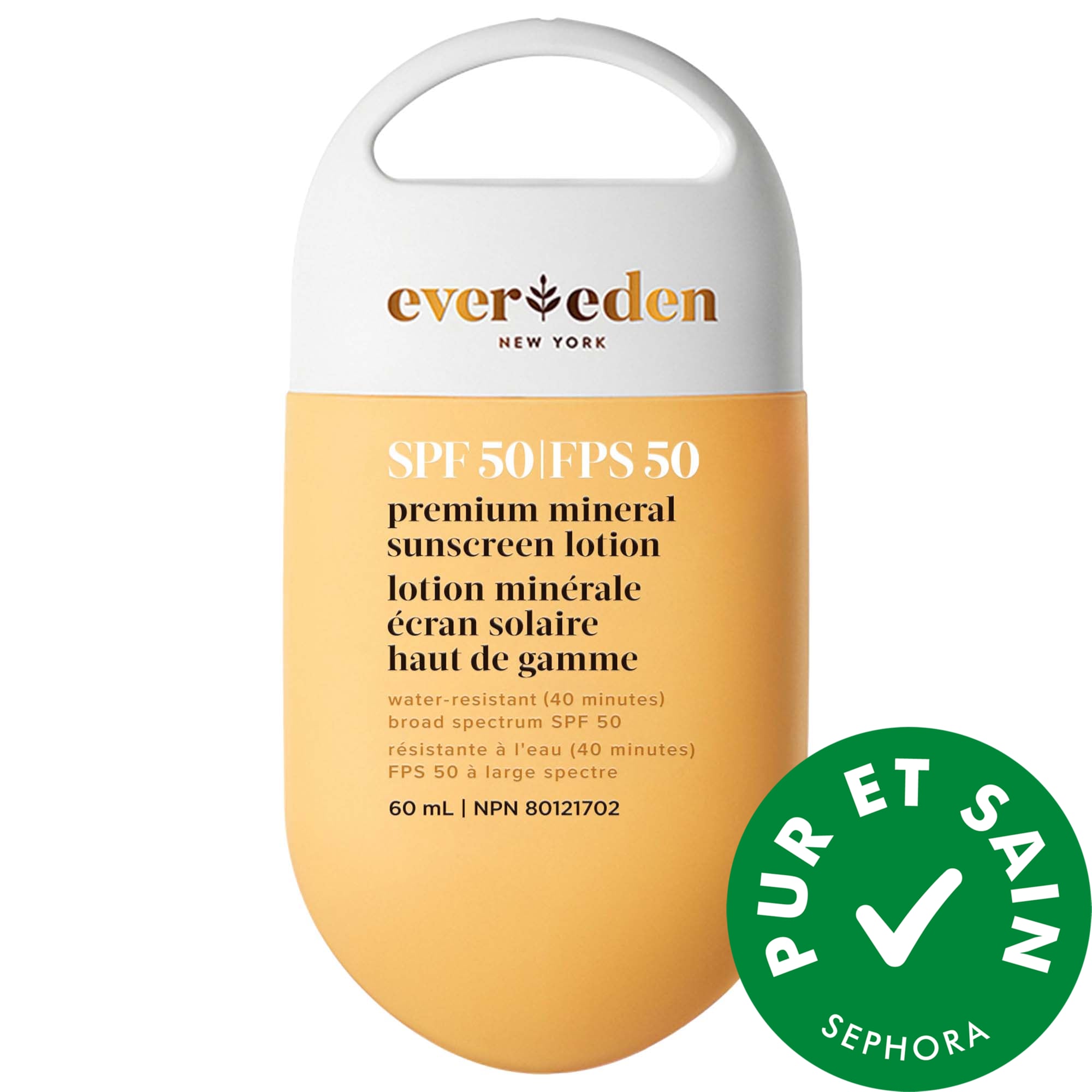 Evereden Écran solaire minéral de qualité supérieure FPS 50 2 oz / 60 mL