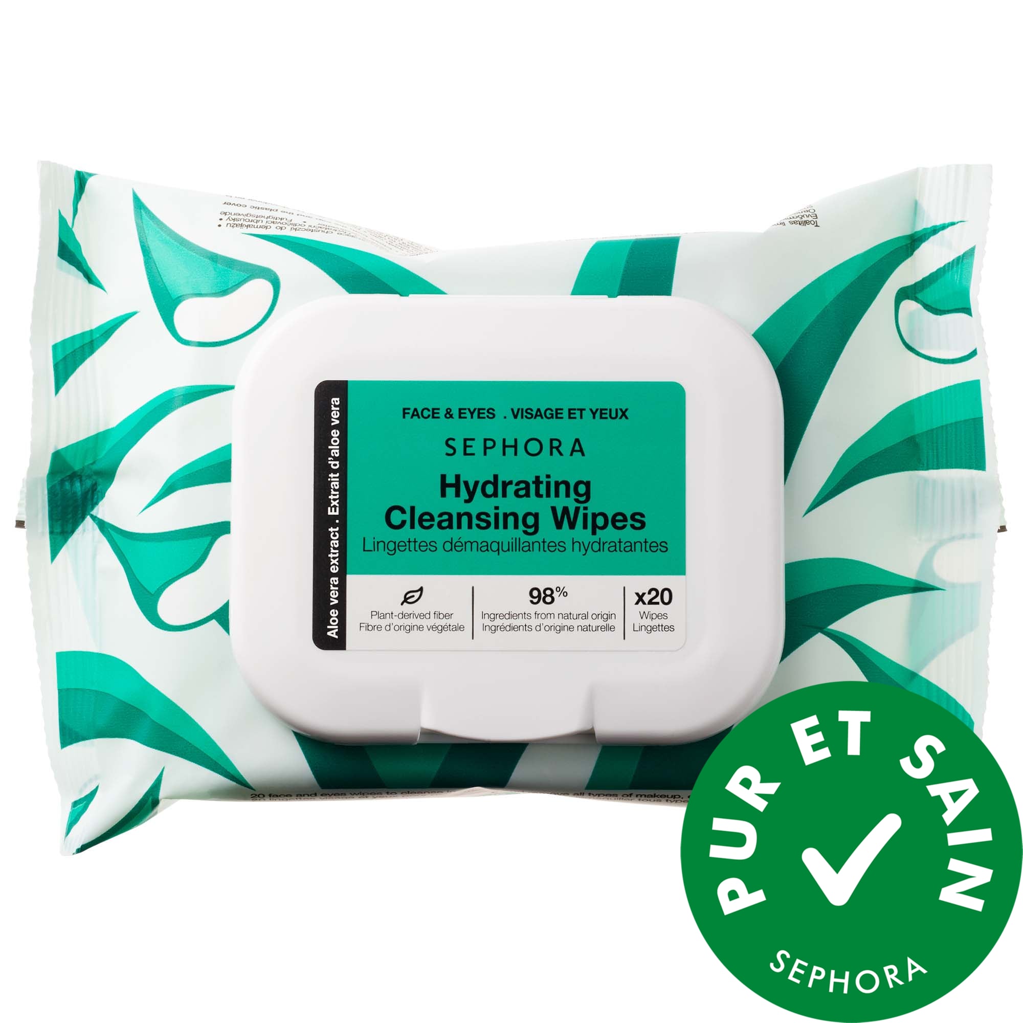 SEPHORA COLLECTION Lingettes nettoyantes et exfoliantes / 1 pack