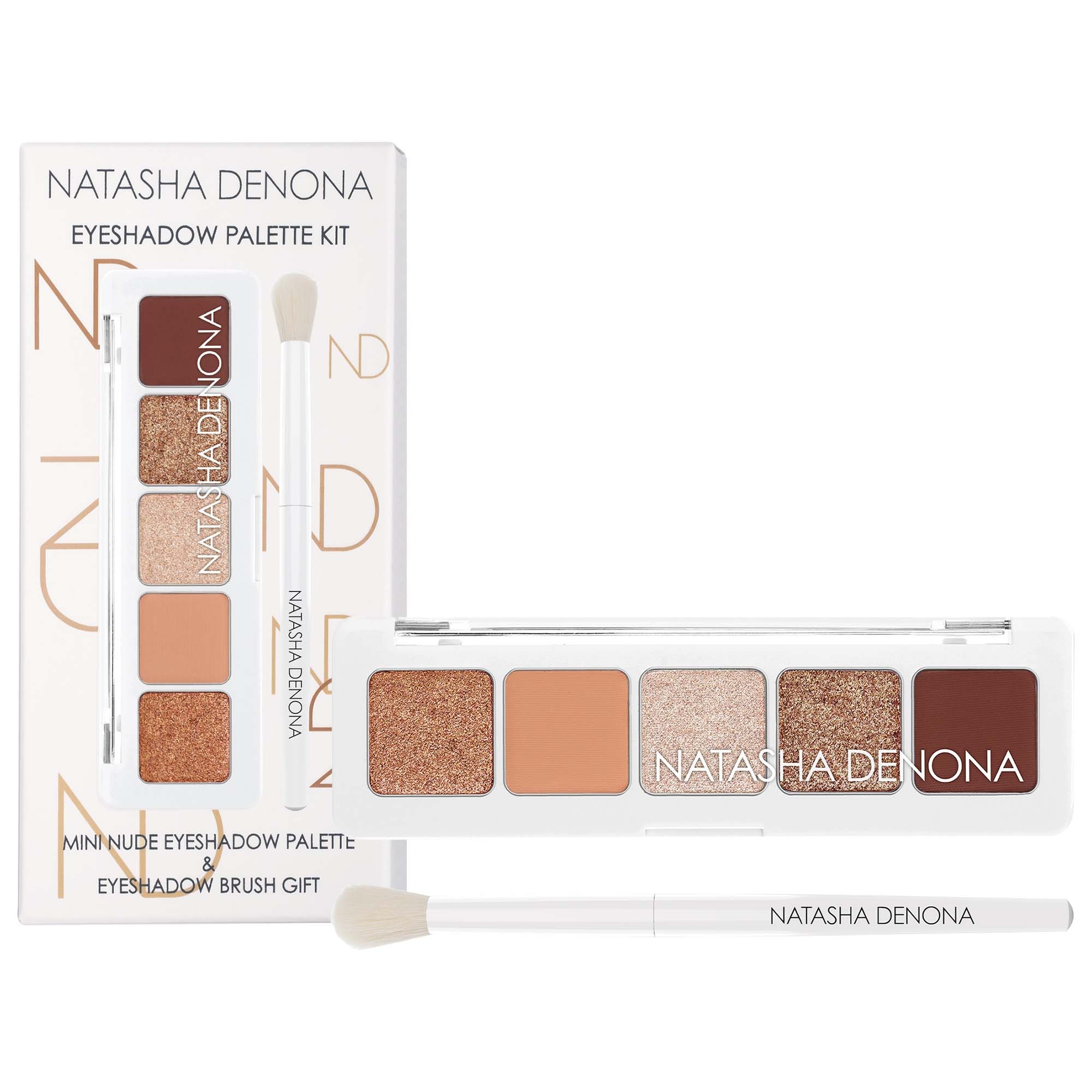 Mini Nude Eyeshadow Kit - Mini Nude Eyeshadow Palette & Eyeshadow Brush -  Natasha Denona | Sephora