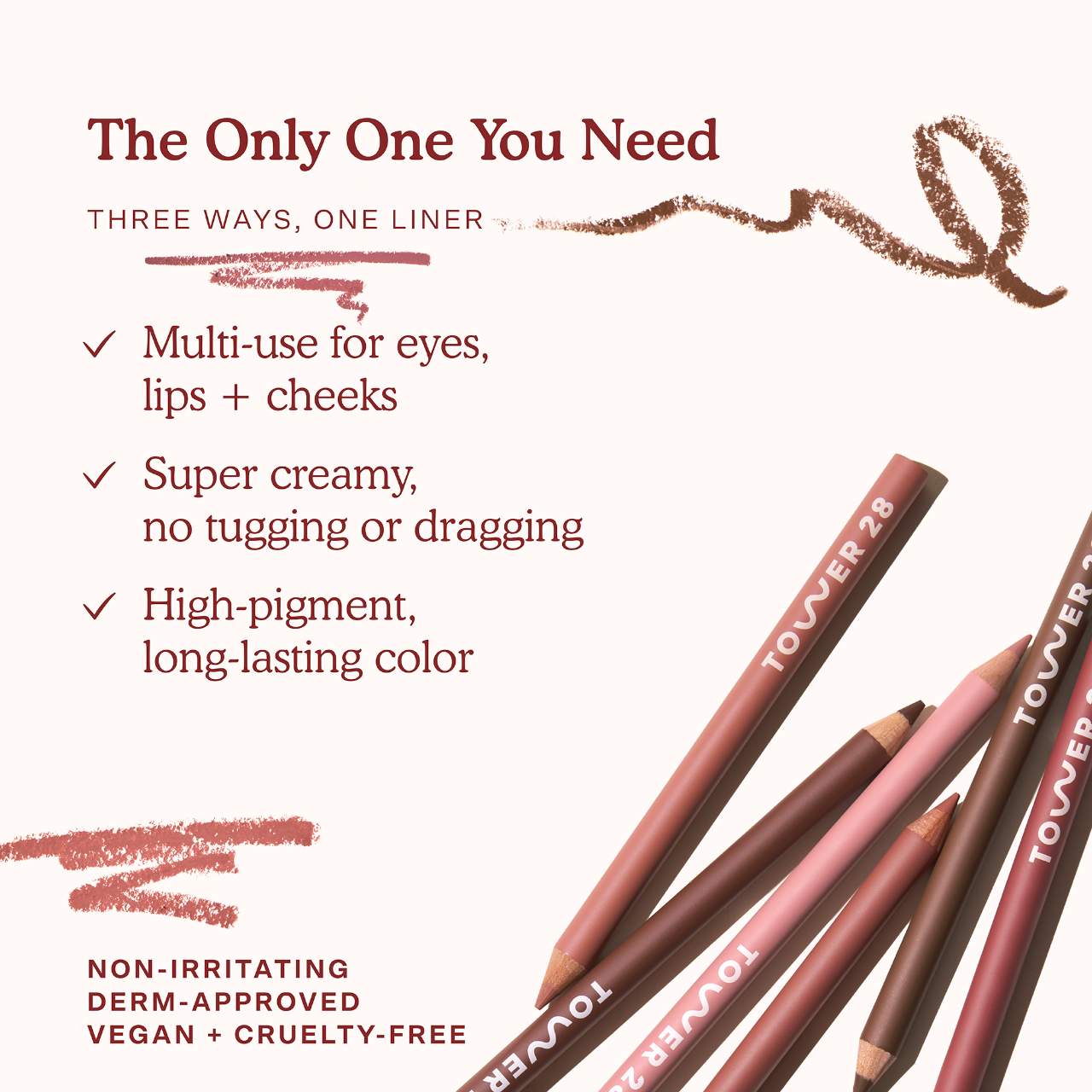 OneLiner® Lip Liner + Eyeliner Cheek Pencil