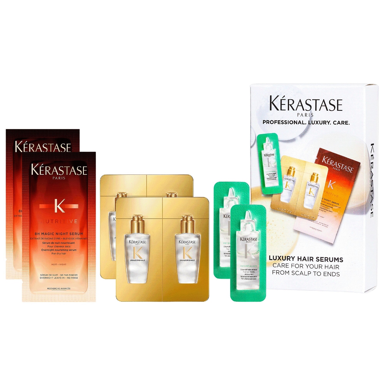 Kérastase セラム 50mL 4点セット 楽天市場】ヘアミルク マジック ナイト セラム 限定セットボックス