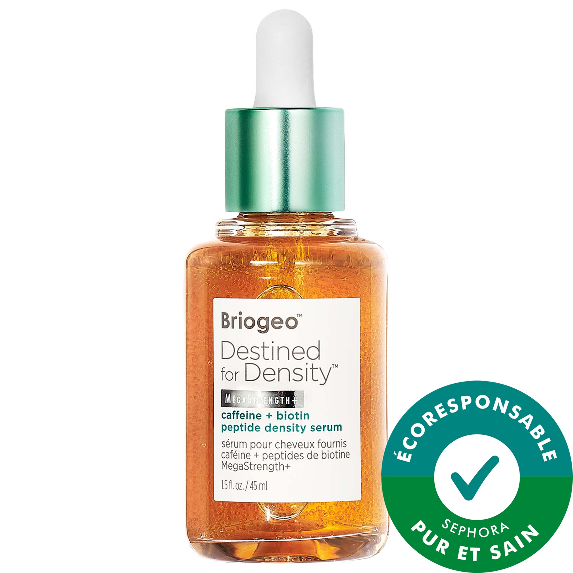 Briogeo Sérum aux peptides Destined for Density™ pour des cheveux plus épais et plus volumineux 1.5 oz / 45 mL