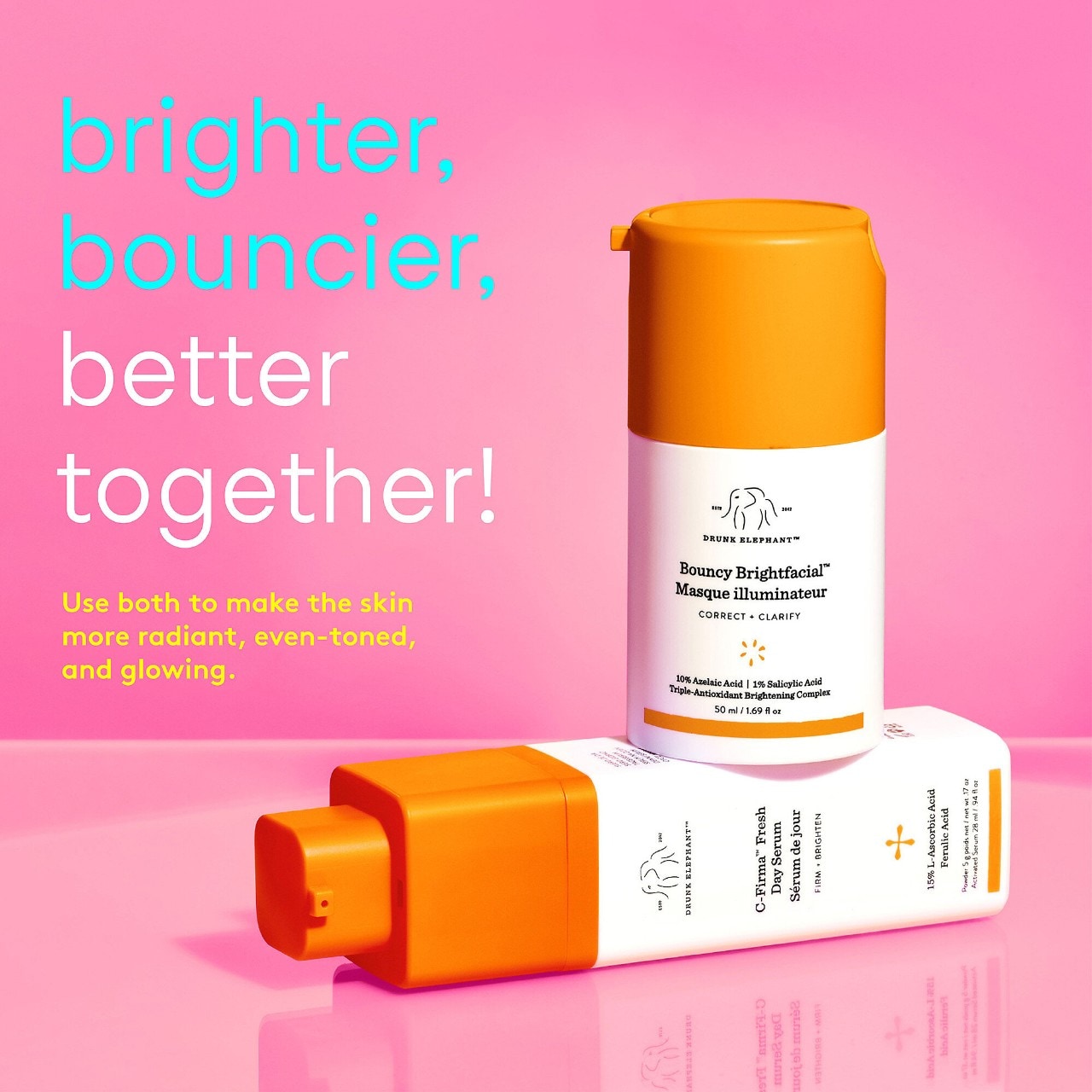 Осветляющая маска Drunk Elephant Bouncy Brightfacial с 10% азелаиновой кислоты и 1% BHA — фото 8