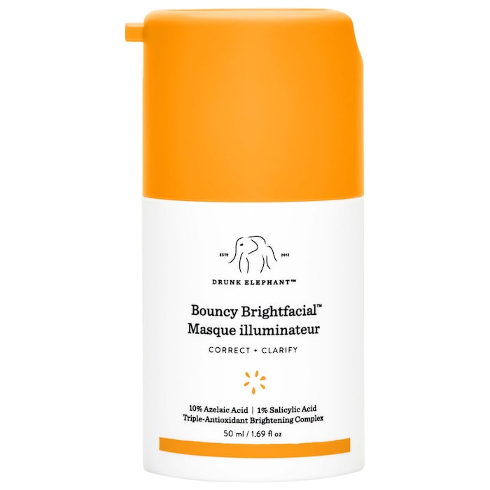 Bouncy Brightfacial Brightening Mask with 10 Azelaic Acid + 1 Salicylic Acid Drunk Elephant Se