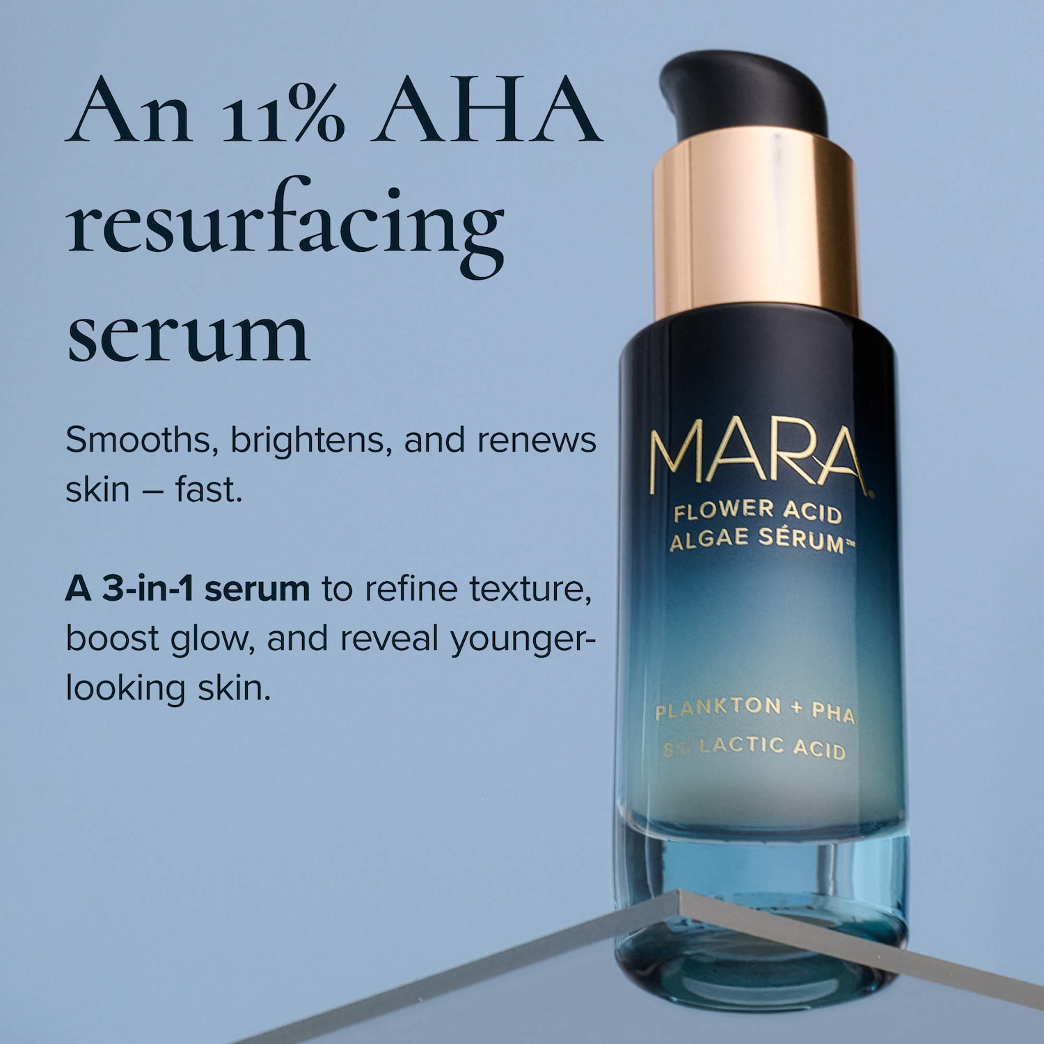 Flower Acid Algae Resurfacing Serum with 11% Lactic Acid + PHA
