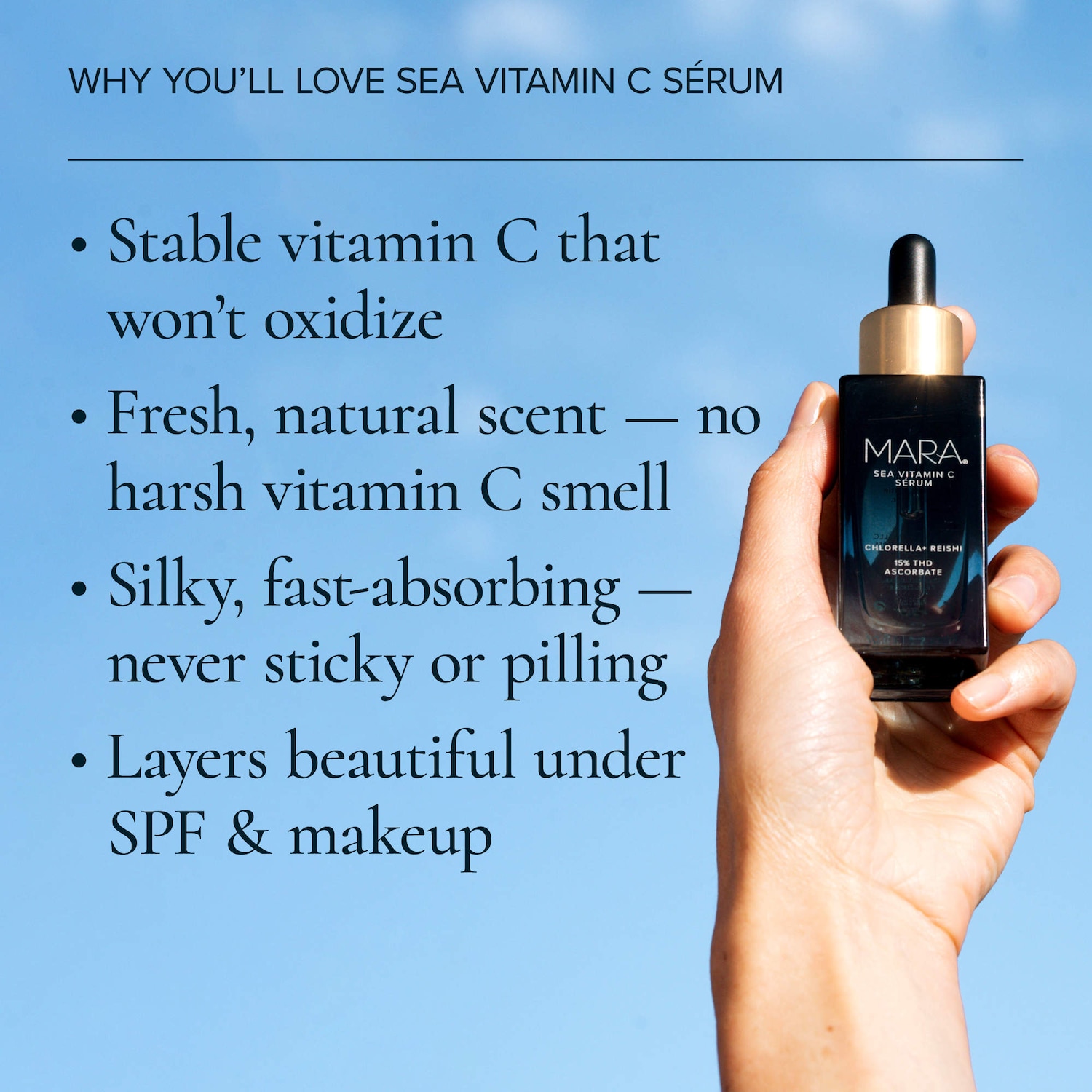 Sea Vitamin C Serum for Brightening Dark Spots & Redness with Algae